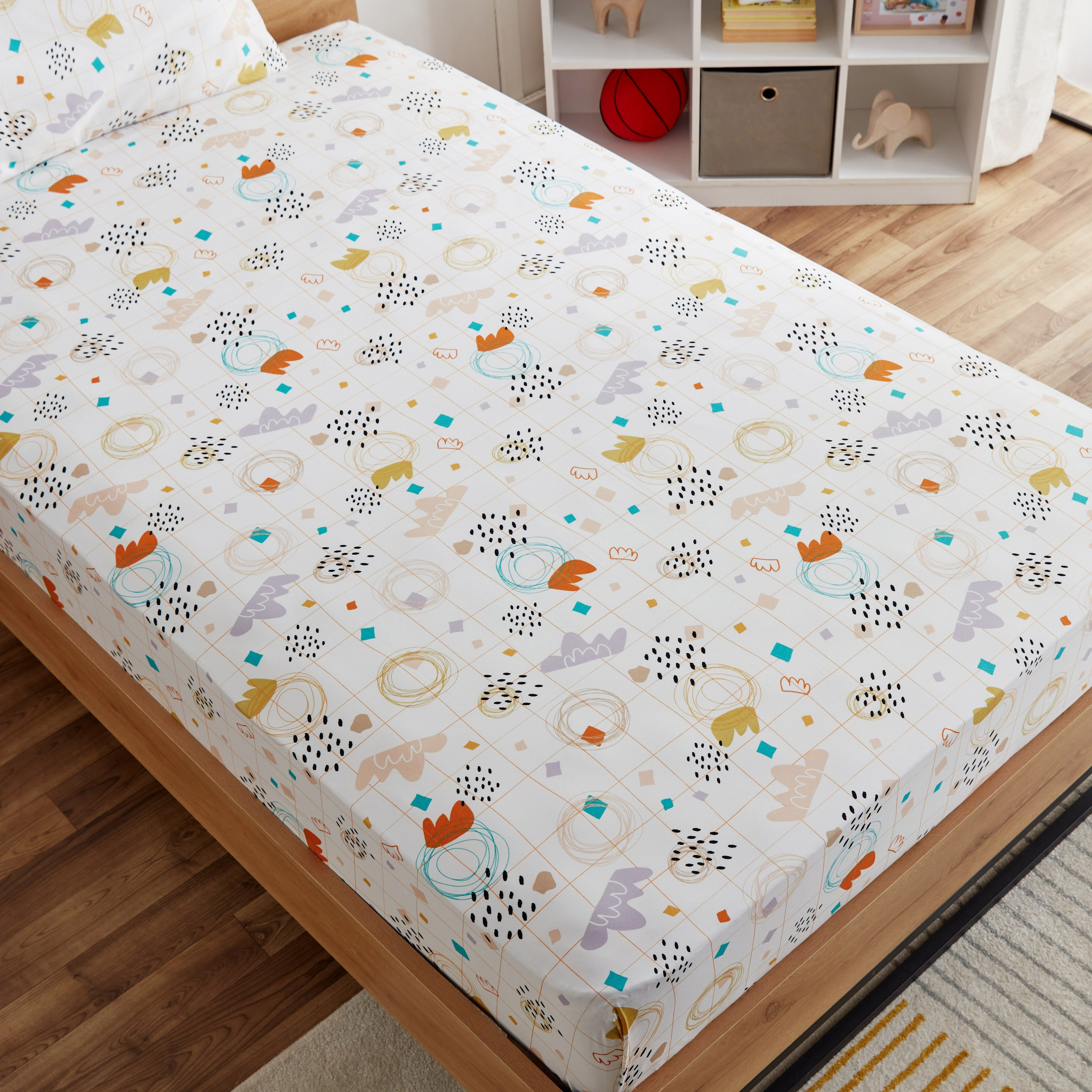 طقم شرشف مسطّح توين من ألياف دقيقة سكيب قطعتين من نورا- 160x240 سم-hbxhomeware-hbxkidsandyouth-image-4
