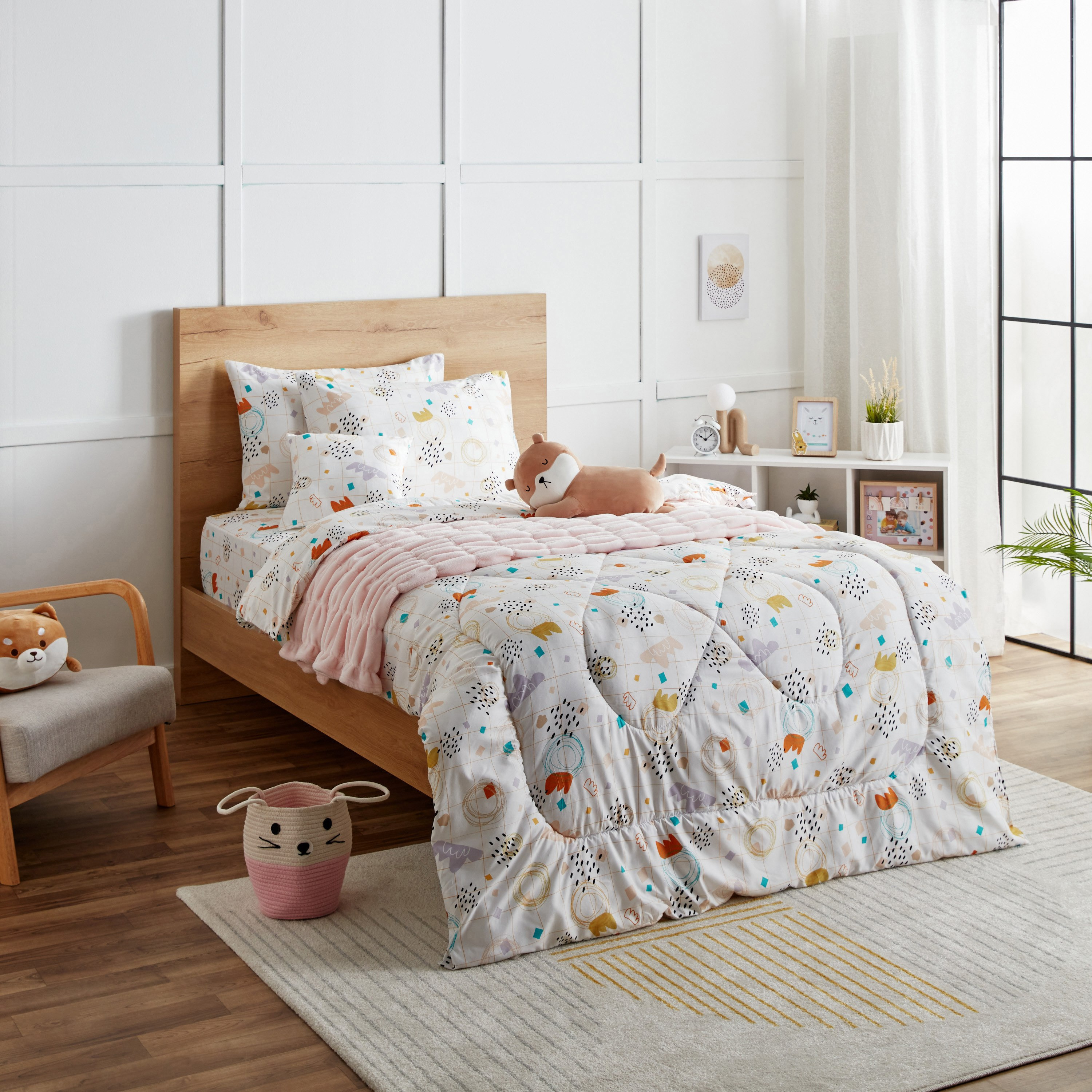 طقم شرشف مسطّح توين من ألياف دقيقة سكيب قطعتين من نورا- 160x240 سم-hbxhomeware-hbxkidsandyouth-image-8