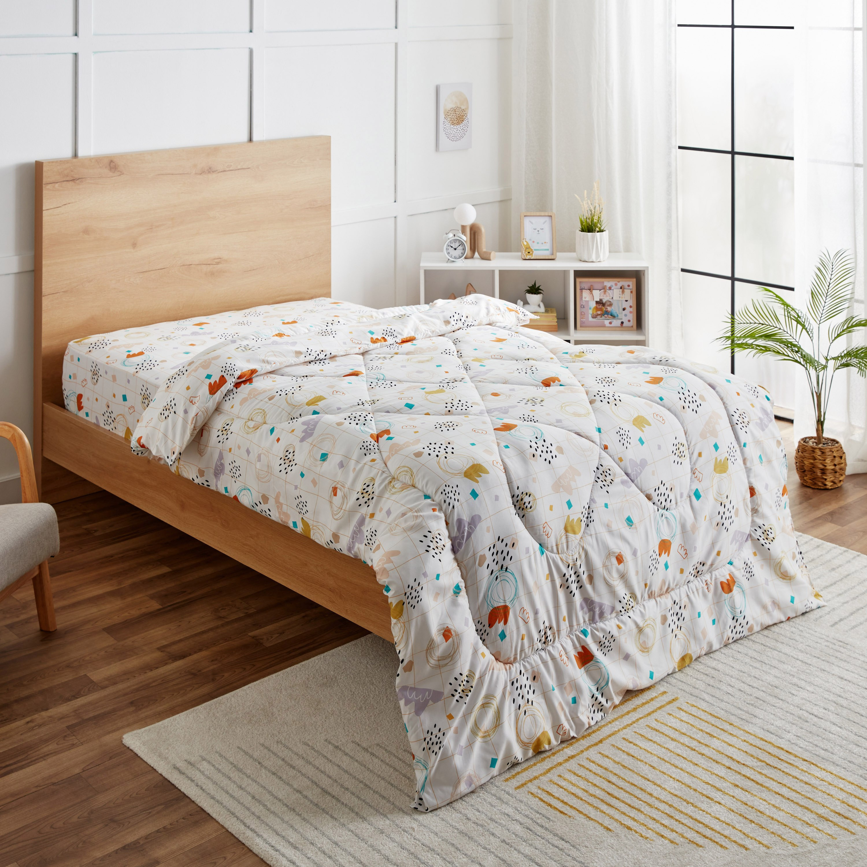 Nora Scape Microfibre Twin Comforter - 160x220 cm-hbxhomeware-hbxkidsandyouth-image-1