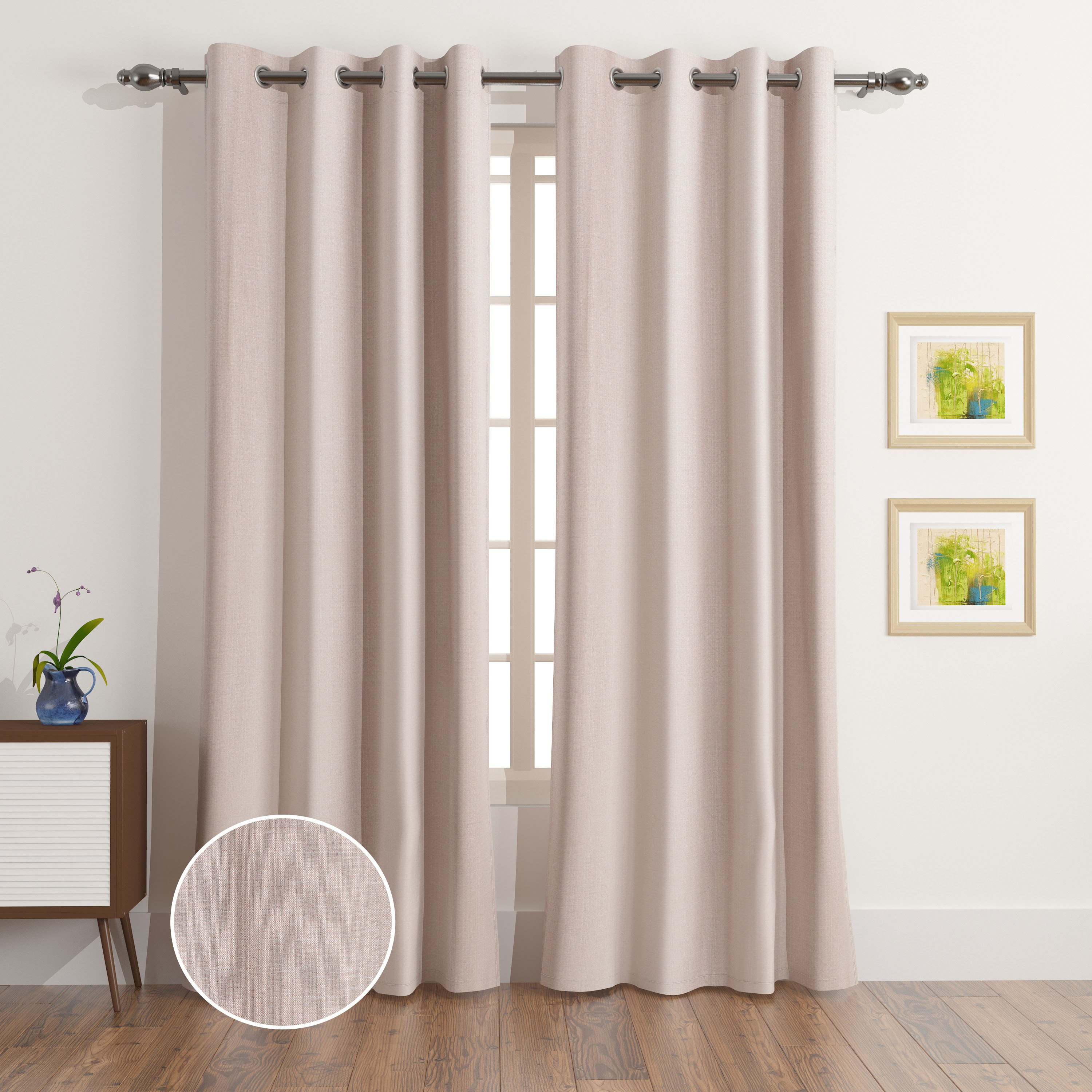 Sera Leo 2-Piece Jacquard Blackout Curtain Set - 140x300 cm-hbxhomeware-hbxdecorandfurnishings-image-1