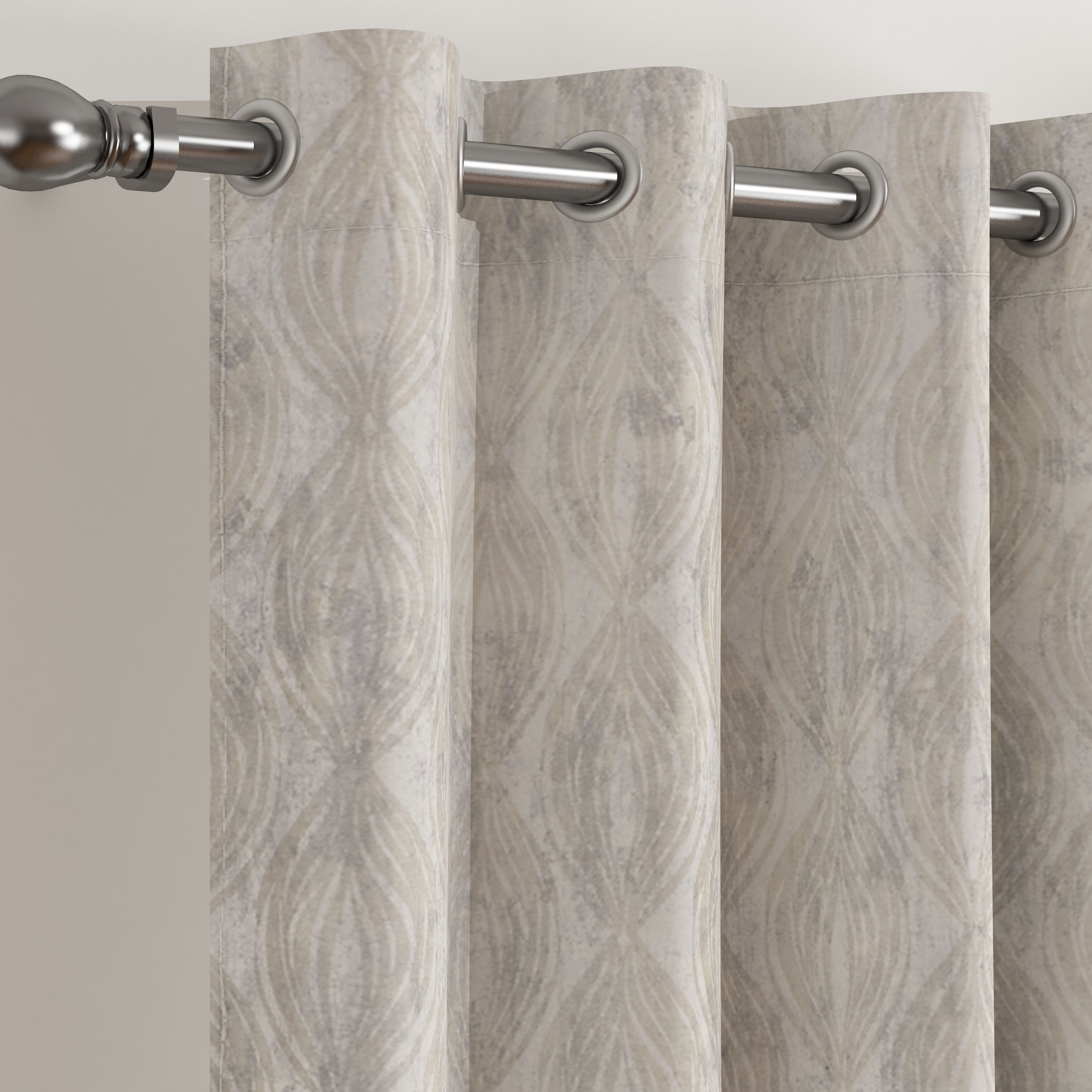 Olivia Cora 2-Piece Extra Long Jacquard Curtain Set - 140x300 cm-hbxhomeware-hbxdecorandfurnishings-image-2
