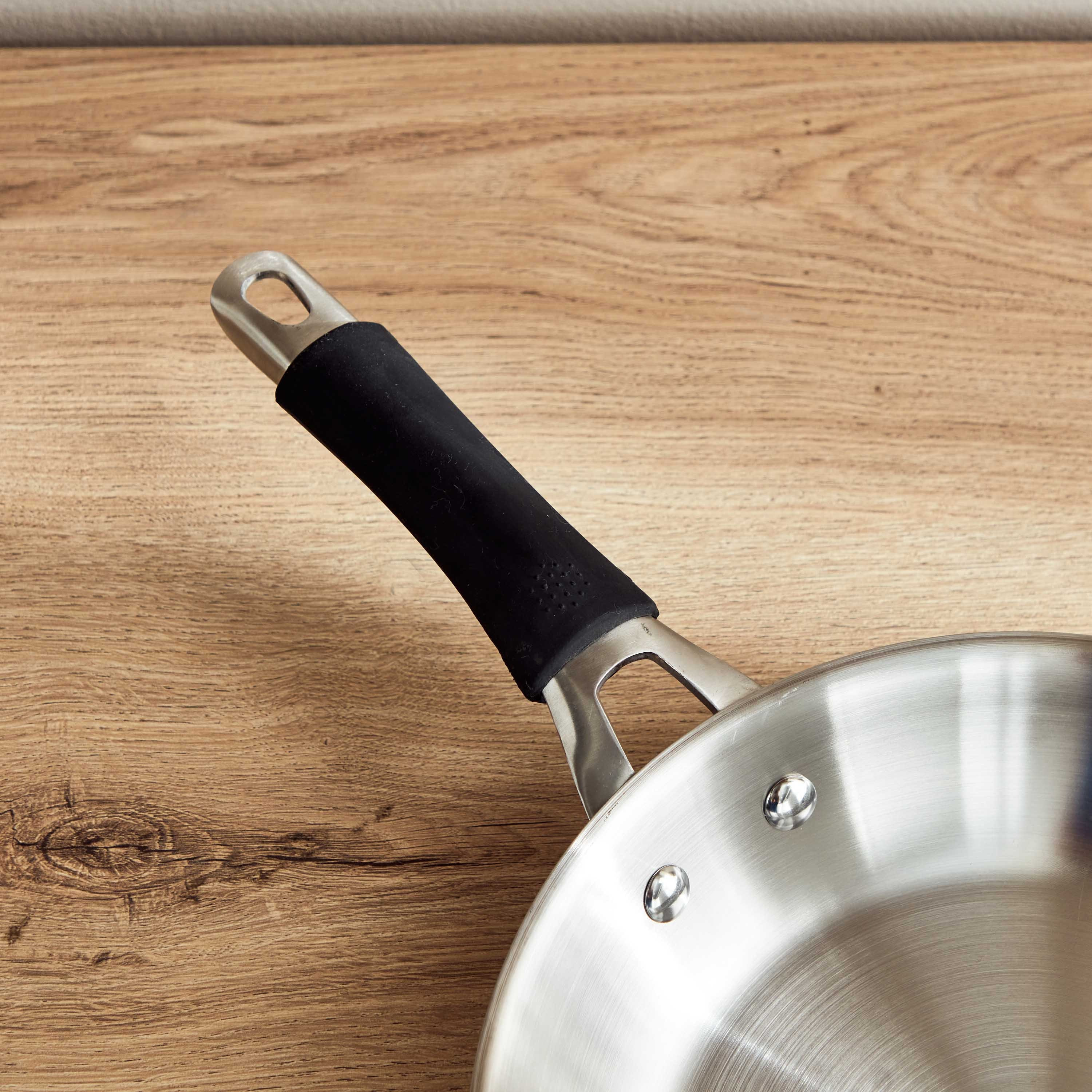Glisten Steel Triply Fry Pan - 24 cm-hbxhomeware-hbxkitchen-image-2