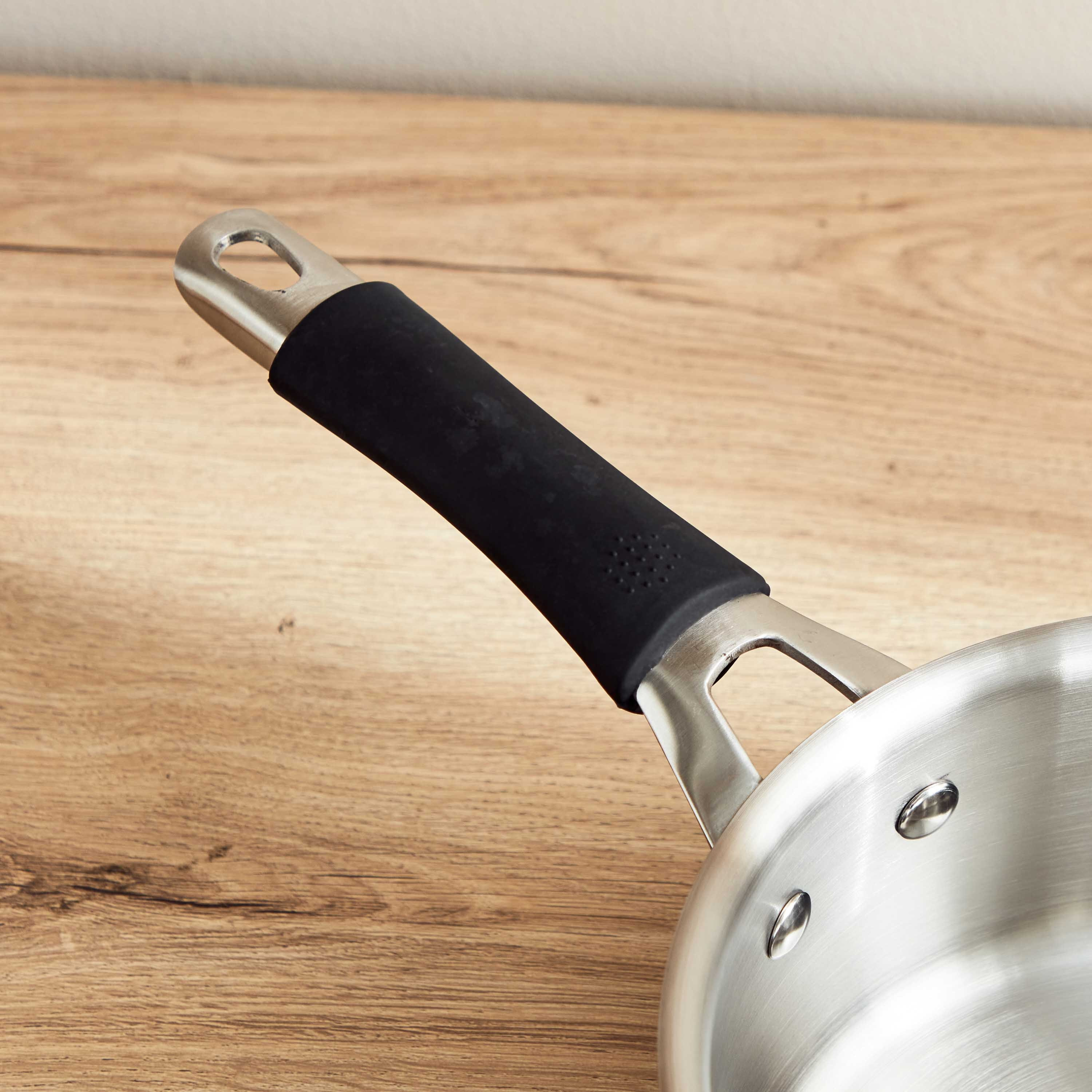 Glisten Steel Triply Saucepan - 18 cm-hbxhomeware-hbxkitchen-image-2