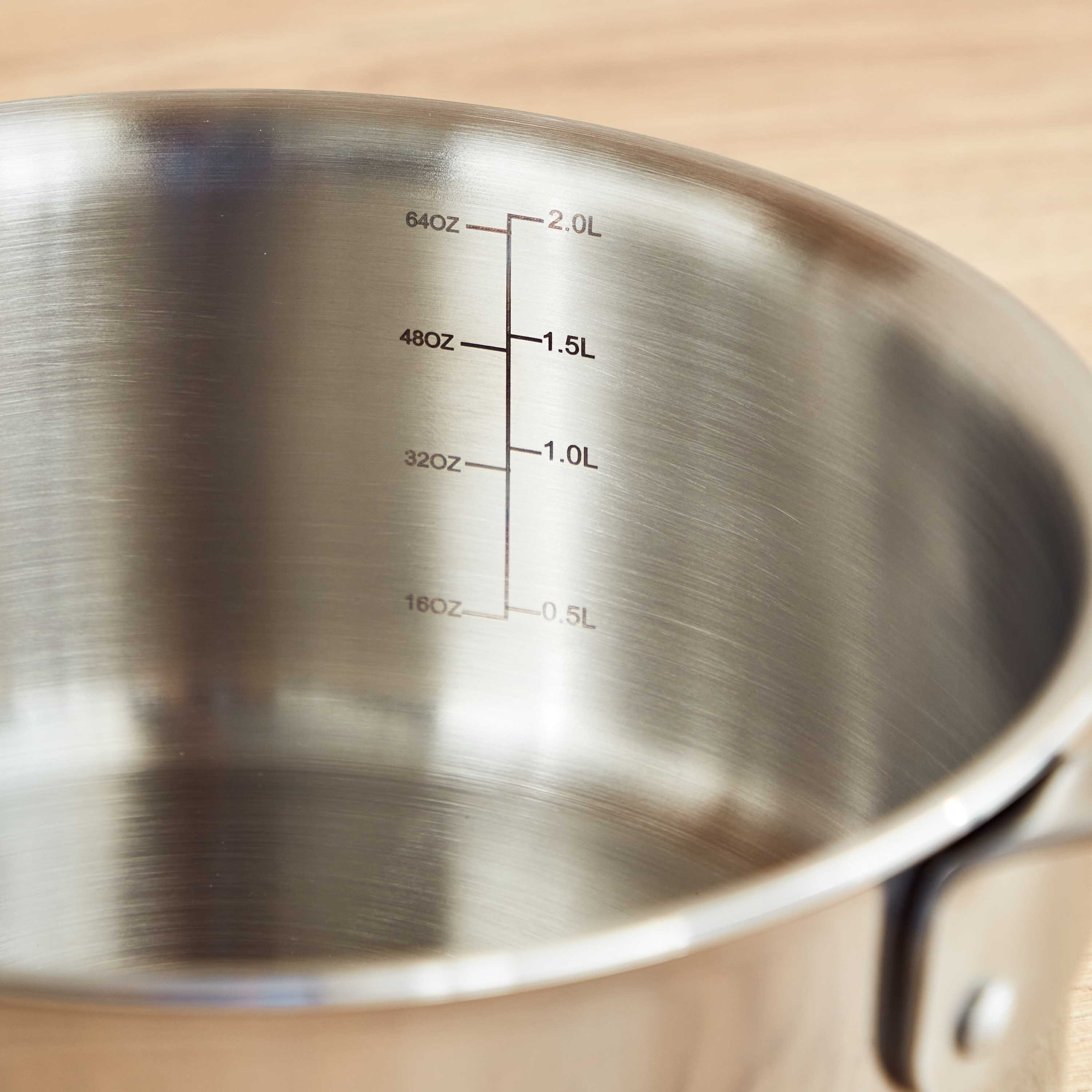 Glisten Steel Triply Saucepan - 18 cm-hbxhomeware-hbxkitchen-image-4
