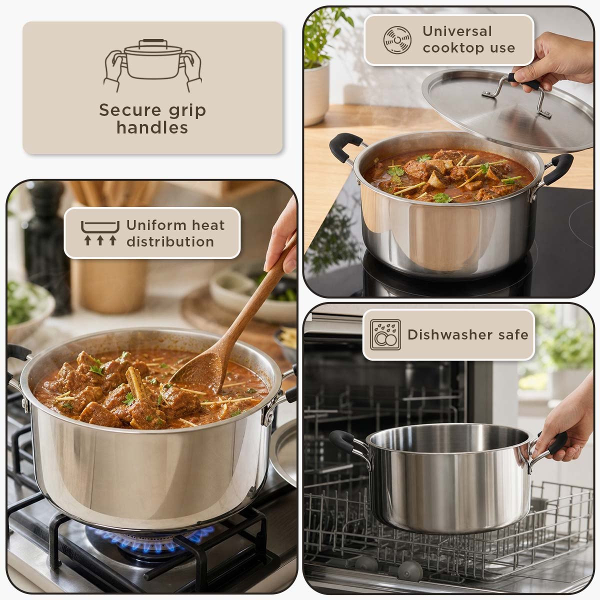كسرولة بغطاء صُلب من جليستن ستيل تريبلي - 28 سم-hbxhomeware-hbxkitchen-image-10