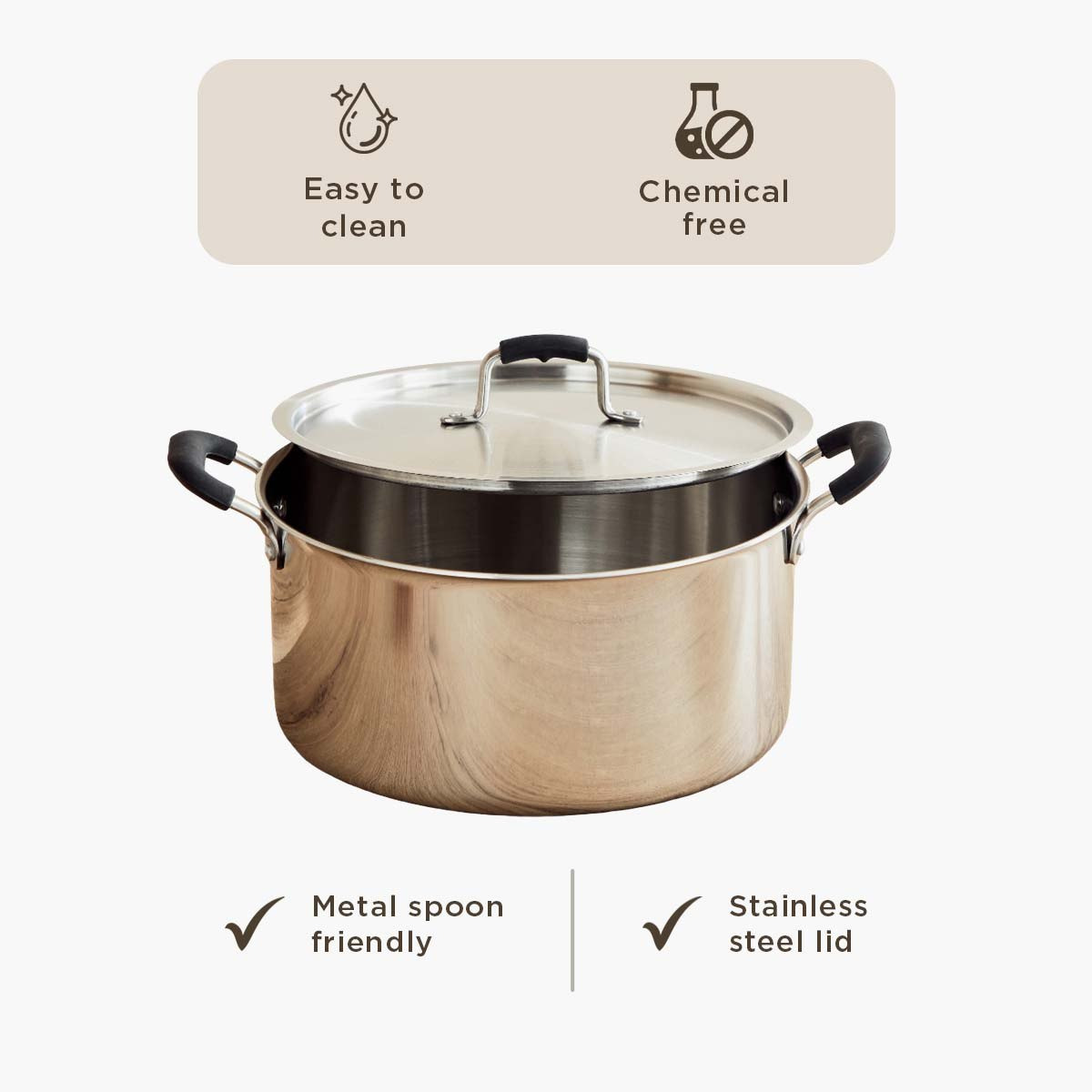 كسرولة بغطاء صُلب من جليستن ستيل تريبلي - 28 سم-hbxhomeware-hbxkitchen-image-9