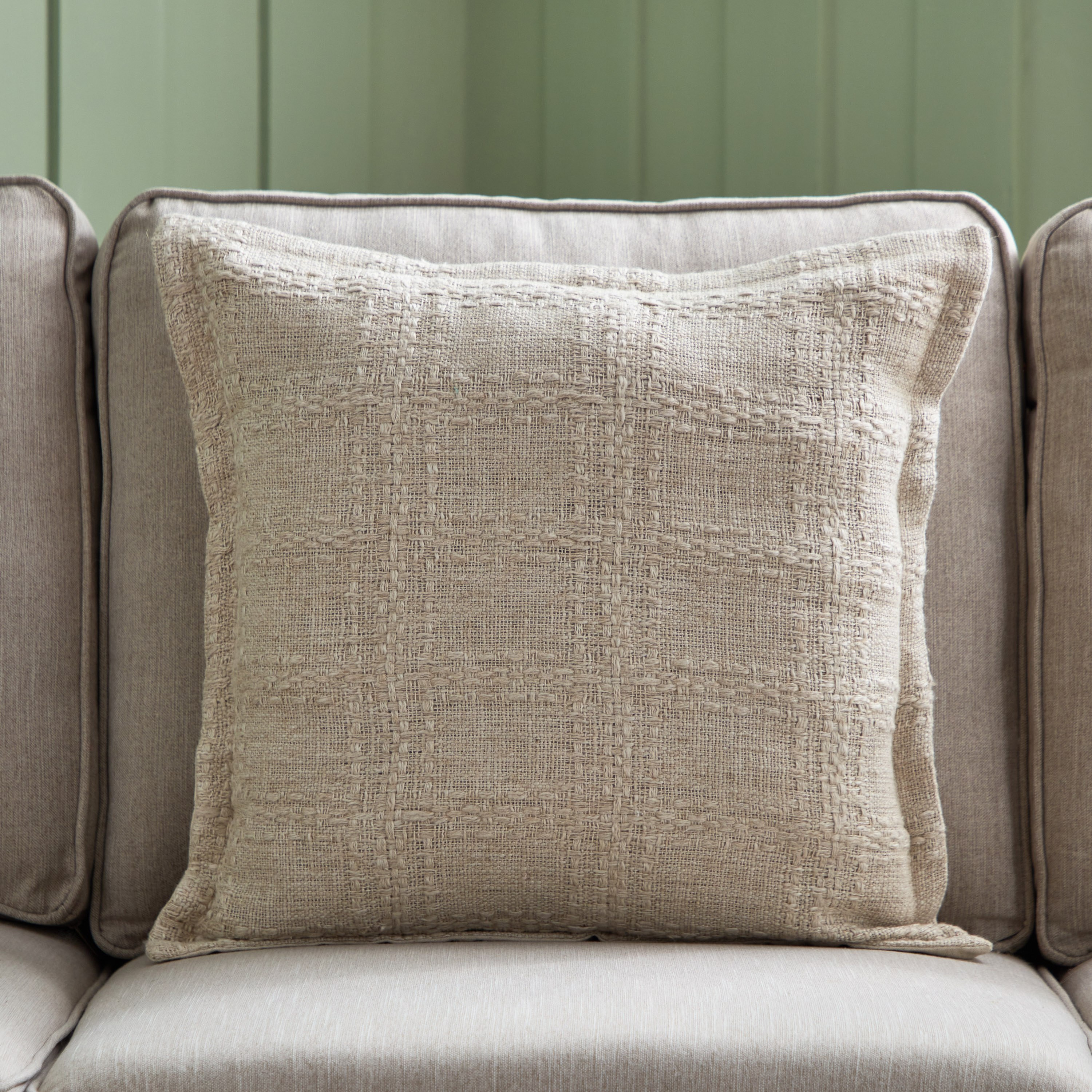 Open View Tria Textured Cushion Cover with Flange - 45x45 cm-hbxhomeware-cushionsandcovers-cushioncovers-image-1