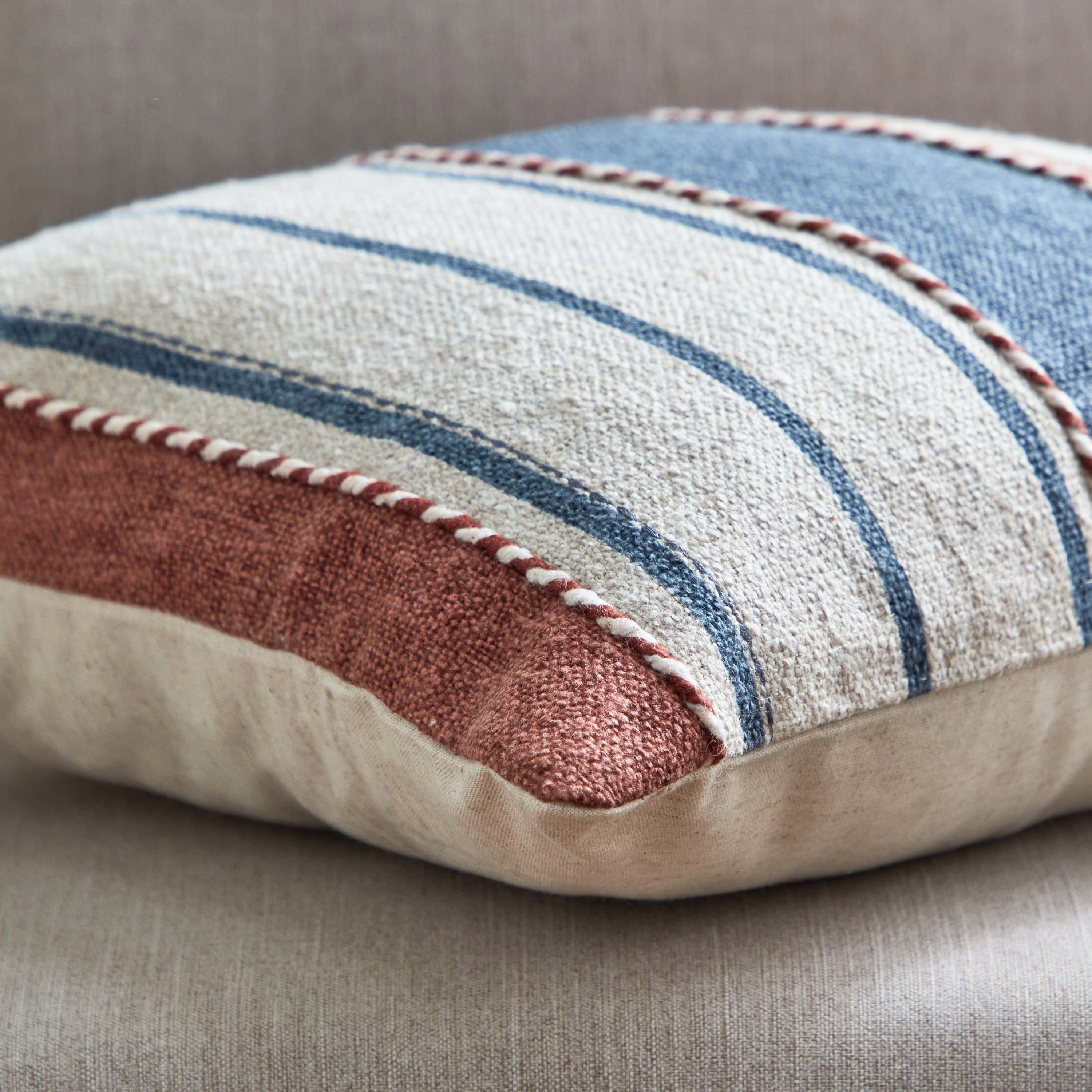 Art Accent Genae Woven Stripe Cushion Cover - 45x45 cm-hbxhomeware-cushionsandcovers-cushioncovers-image-3