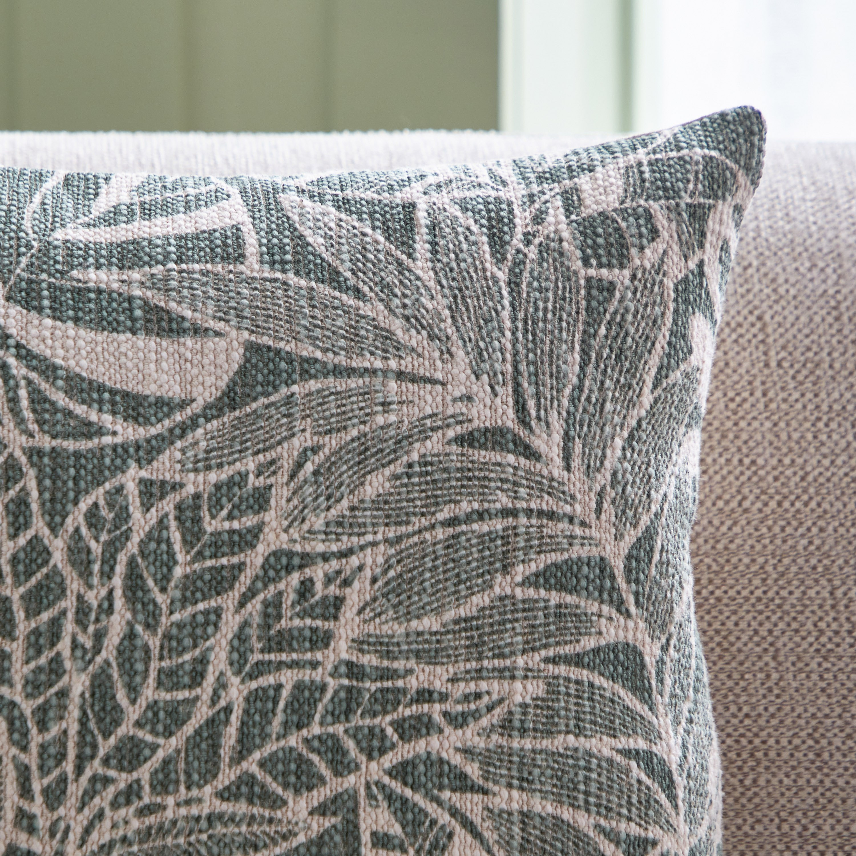 وسادة محشوة بطبعات من سيج شيد - 45x45 سم-hbxlivingroom-furnishings-cushionsandcovers-filledcushions-image-2