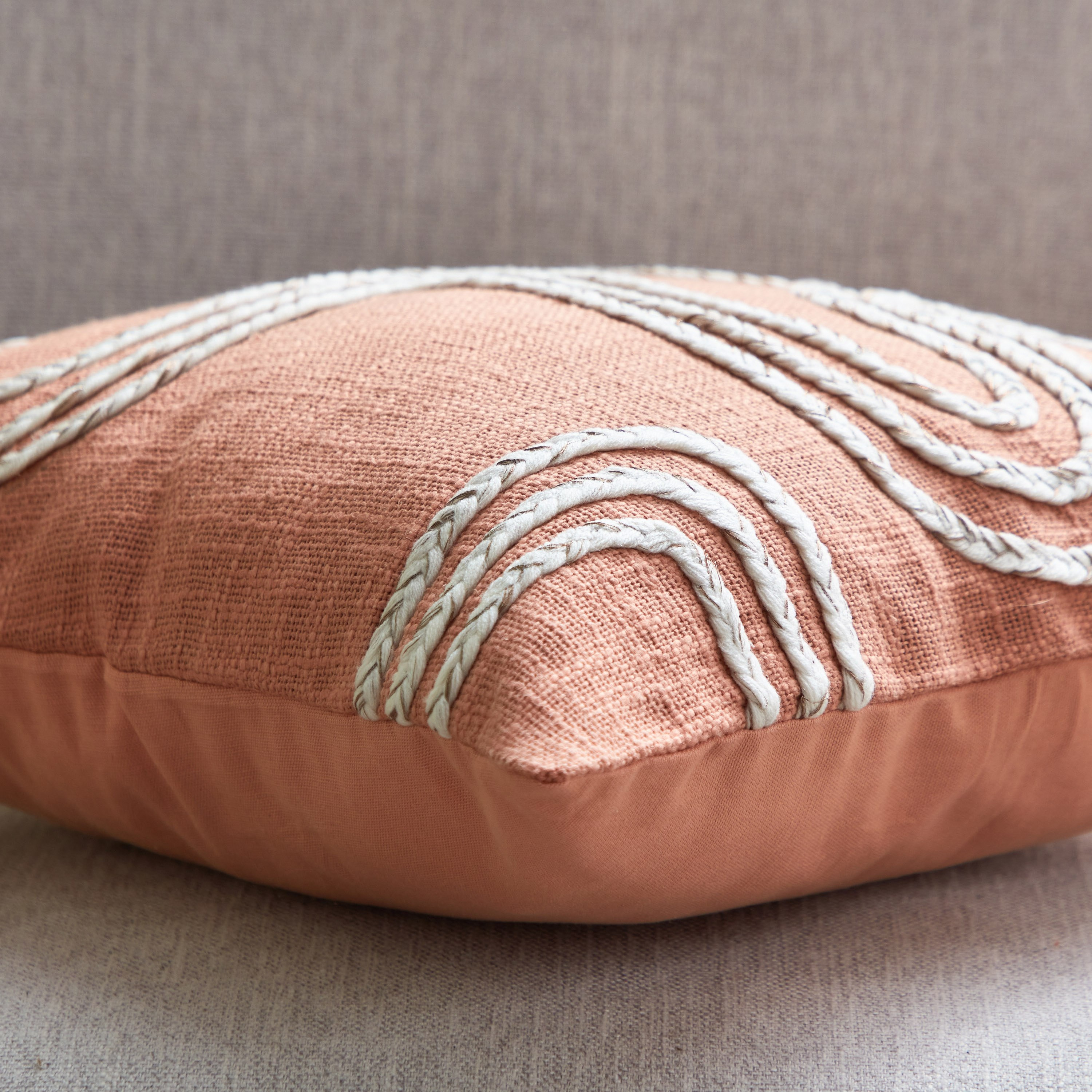 Silky Sheen Haru Dori Embroidered Filled Cushion - 45x45 cm-hbxlivingroom-furnishings-cushionsandcovers-filledcushions-image-3
