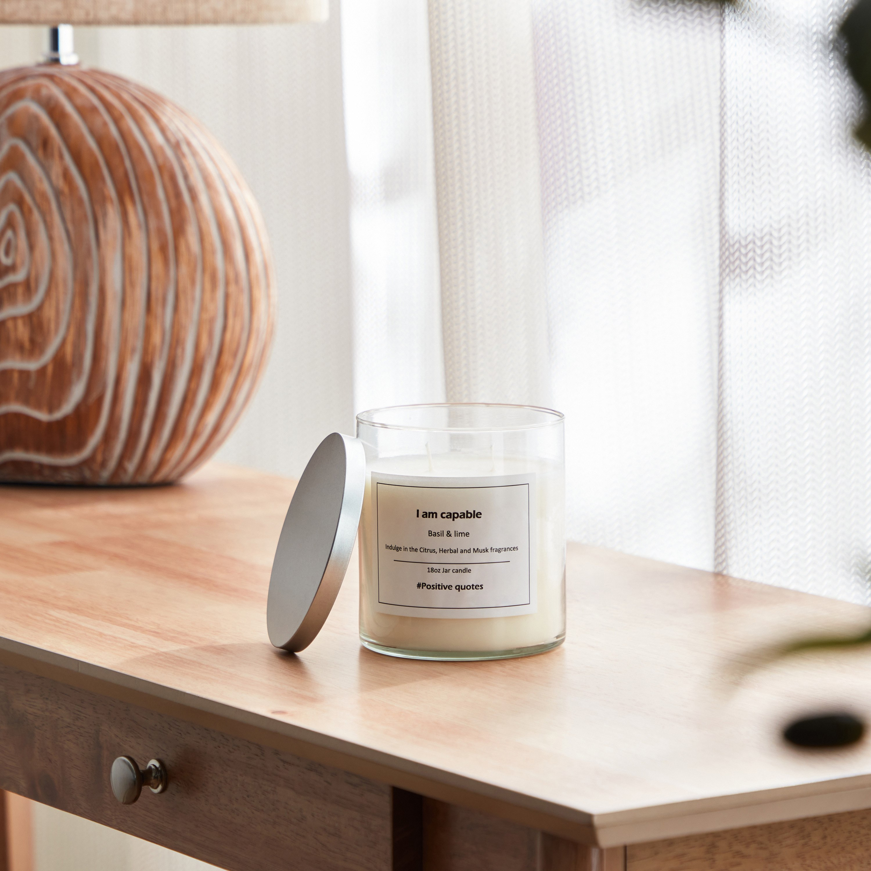 جرة شمع بغطاء معدني برائحة الليمون الحامض والريحان آي آم كاببل من أوري- 510 جم-hbxhomeware-homefragrance-fragrantcandles-image-2