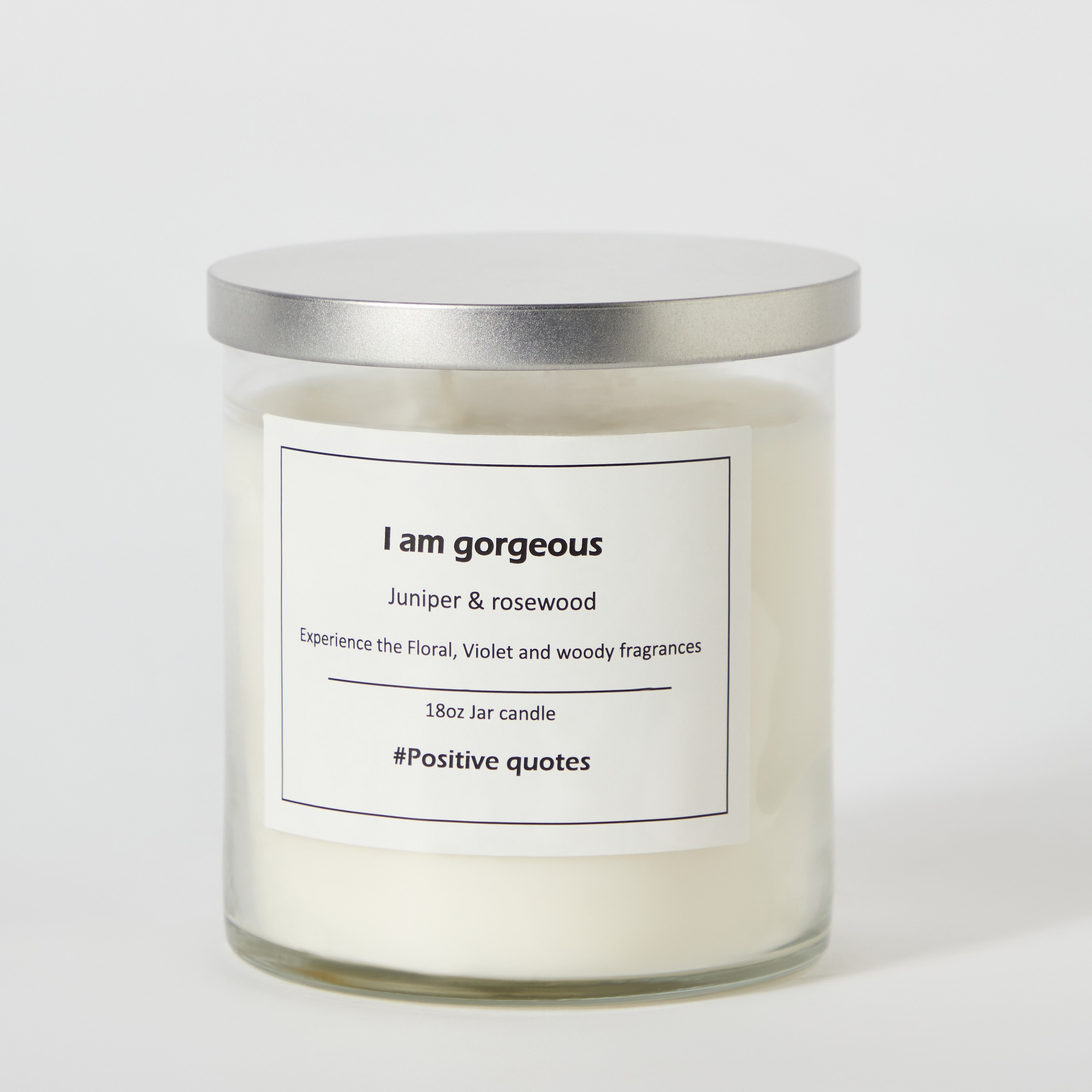 Aure Blown I am Gorgeous Juniper & Rosewood Jar Candle with Metal Lid - 510 gms-hbxlivingroom-decorandaccessories-candles-image-7