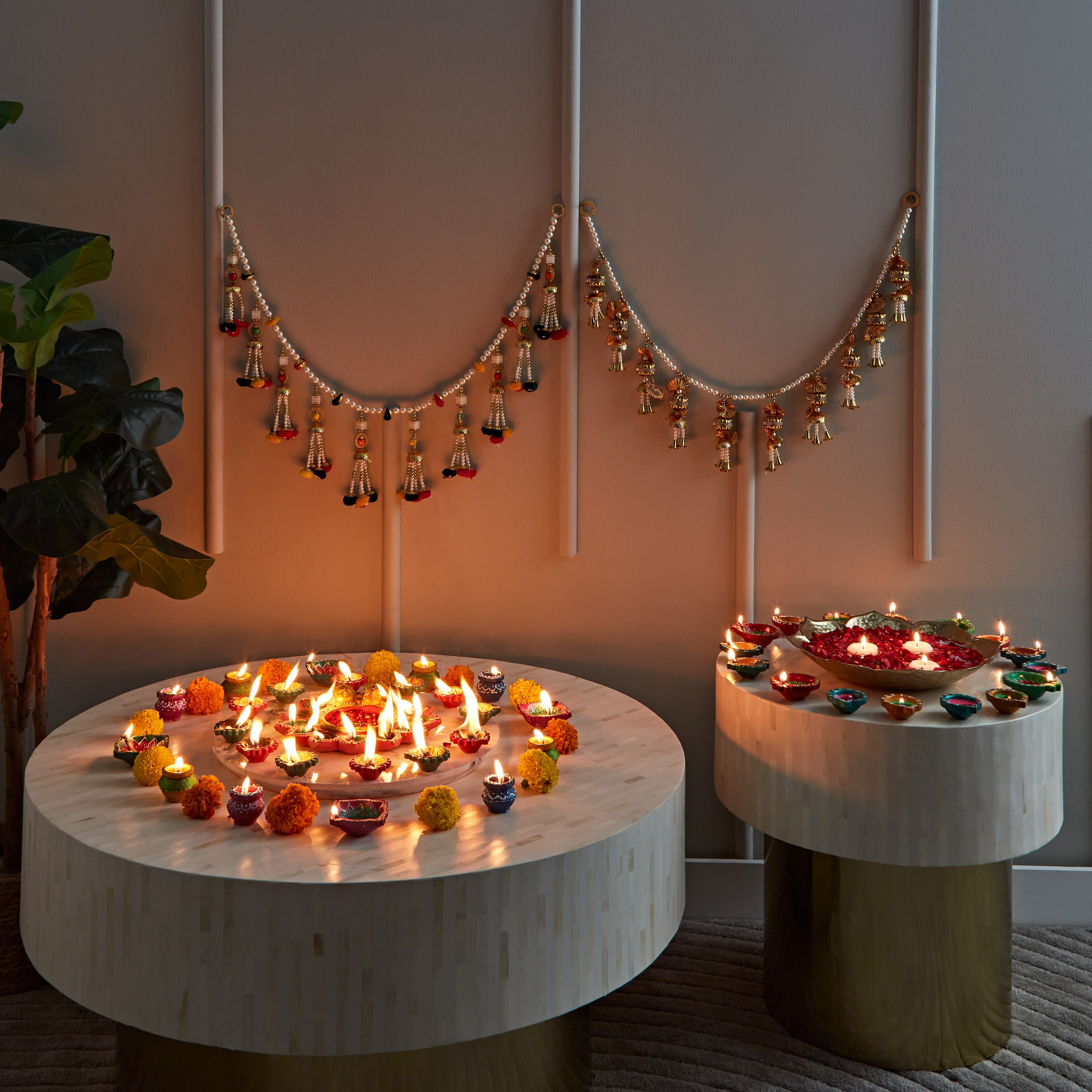 Lumen 4-Piece Matki Diya with Wax Set - 23x8x5 cm-hbxlivingroom-decorandaccessories-candleholders-image-4