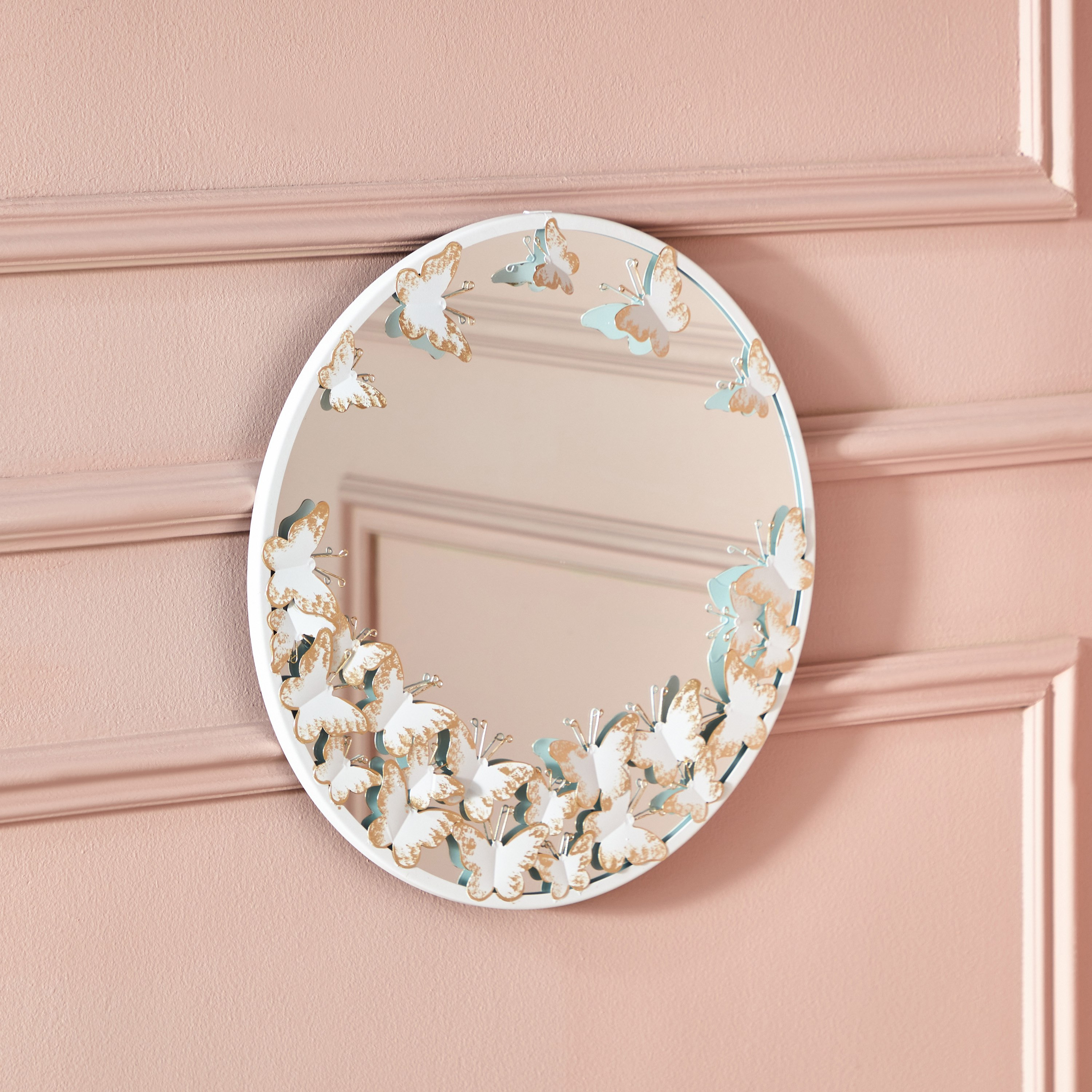 مرآة حائط معدن مزخرفة من مونتارا - 40x2 سم-hbxhomeware-hbxdecorandfurnishings-image-1