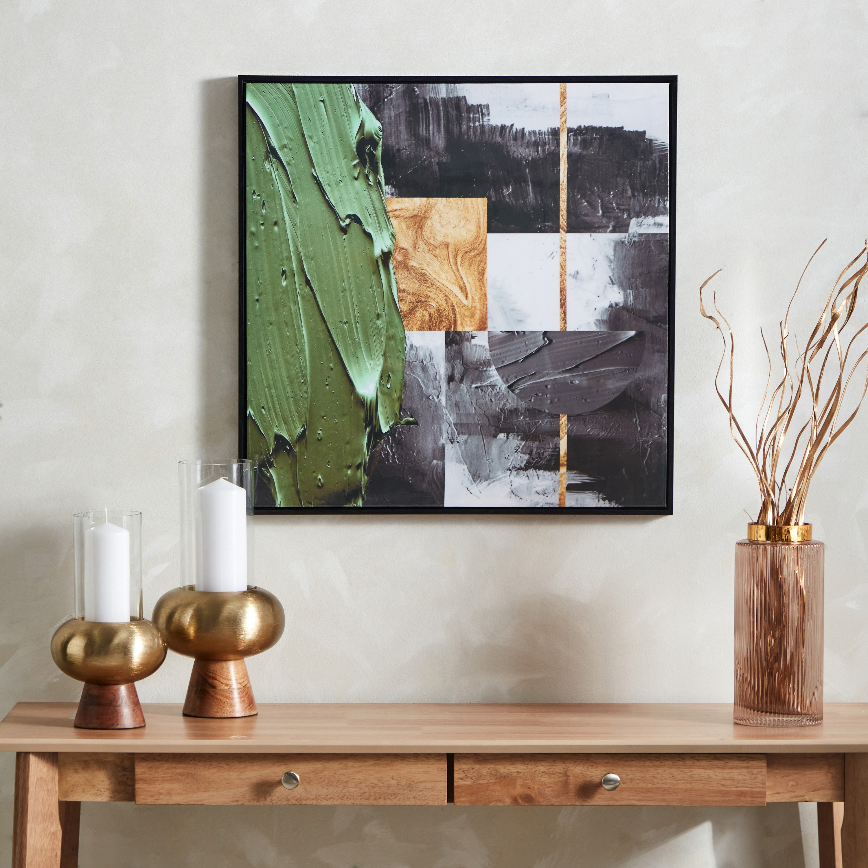 لوحة مؤطرة مع سطح شديد اللمعان من سايبرس - 60x60x2.8 سم-hbxhomeware-hbxdecorandfurnishings-image-2