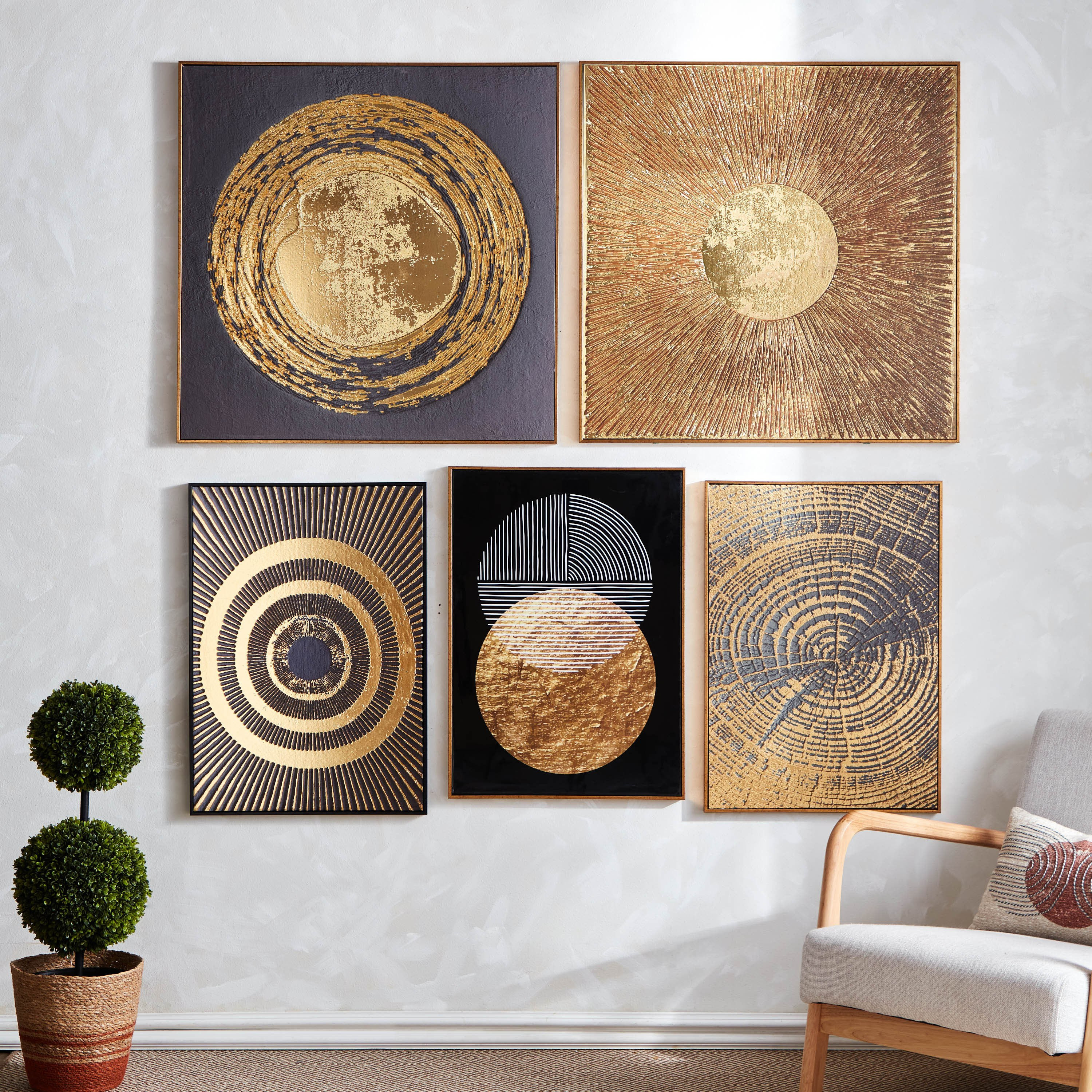 لوحة مؤطرة مع سطح شديد اللمعان من سايبرس - 80x80x2.8 سم-hbxhomeware-hbxdecorandfurnishings-image-5