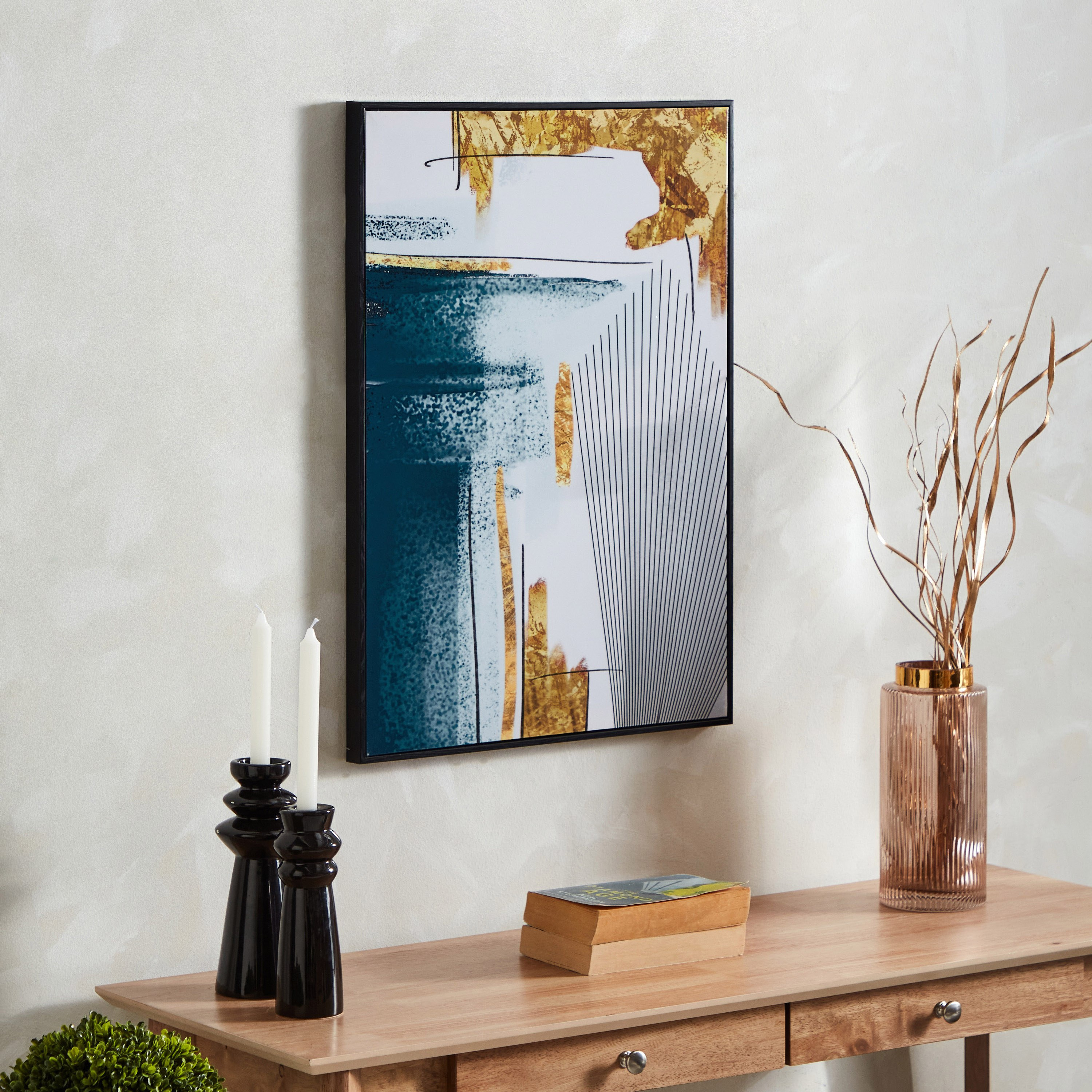 لوحة مؤطرة مع سطح شديد اللمعان من سايبرس - 50x70x2.8 سم-hbxhomeware-hbxdecorandfurnishings-image-1