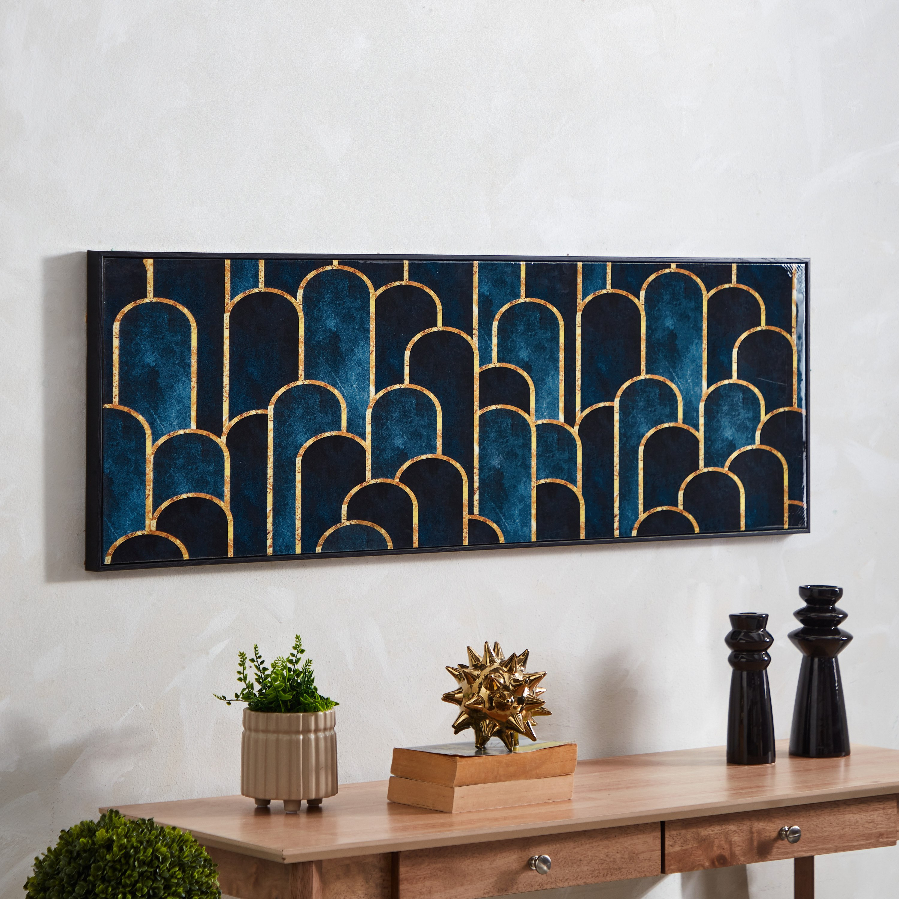 لوحة مؤطرة مع سطح شديد اللمعان من سايبرس - 40x120x2.8 سم-PROMO_HB_AE_B2G2_011025-image-1