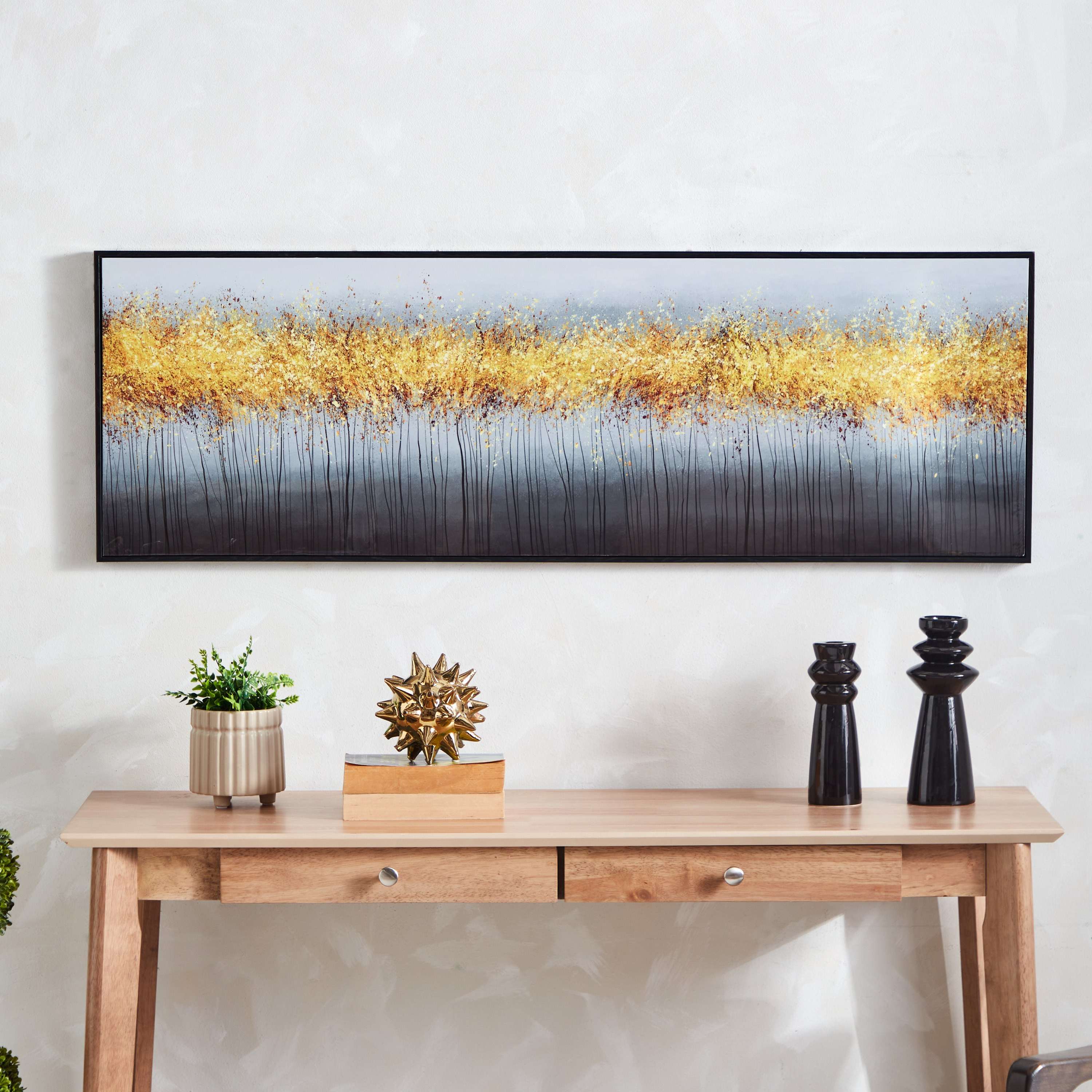 لوحة مؤطرة مع سطح شديد اللمعان من سايبرس - 40x120x2.8 سم-hbxhomeware-hbxdecorandfurnishings-image-2
