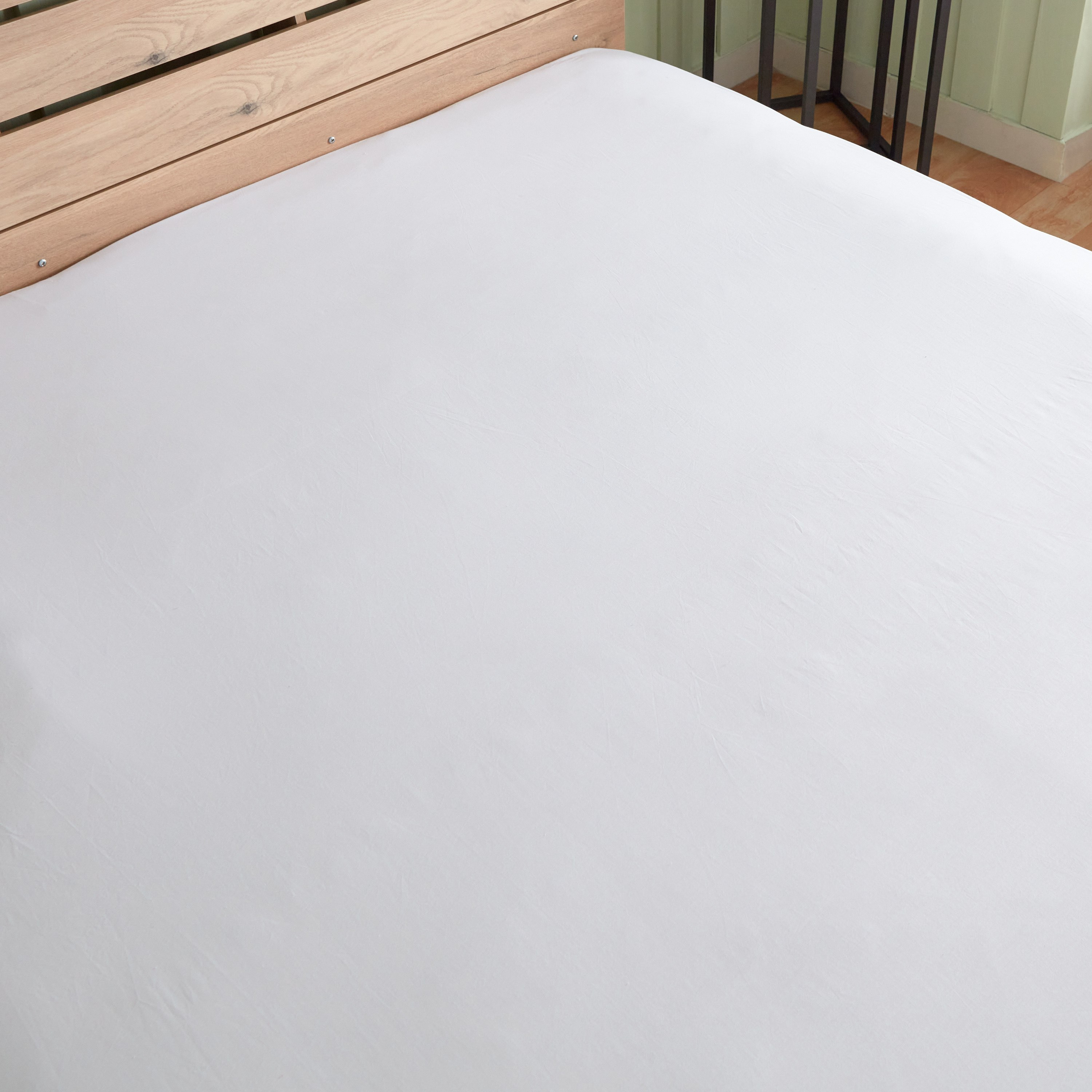 شرشف مطاطي كينج قطن بي سي أي من إسنشيال - 180x200+25 سم-hbxhomeware-bedding-fittedsheets-image-3