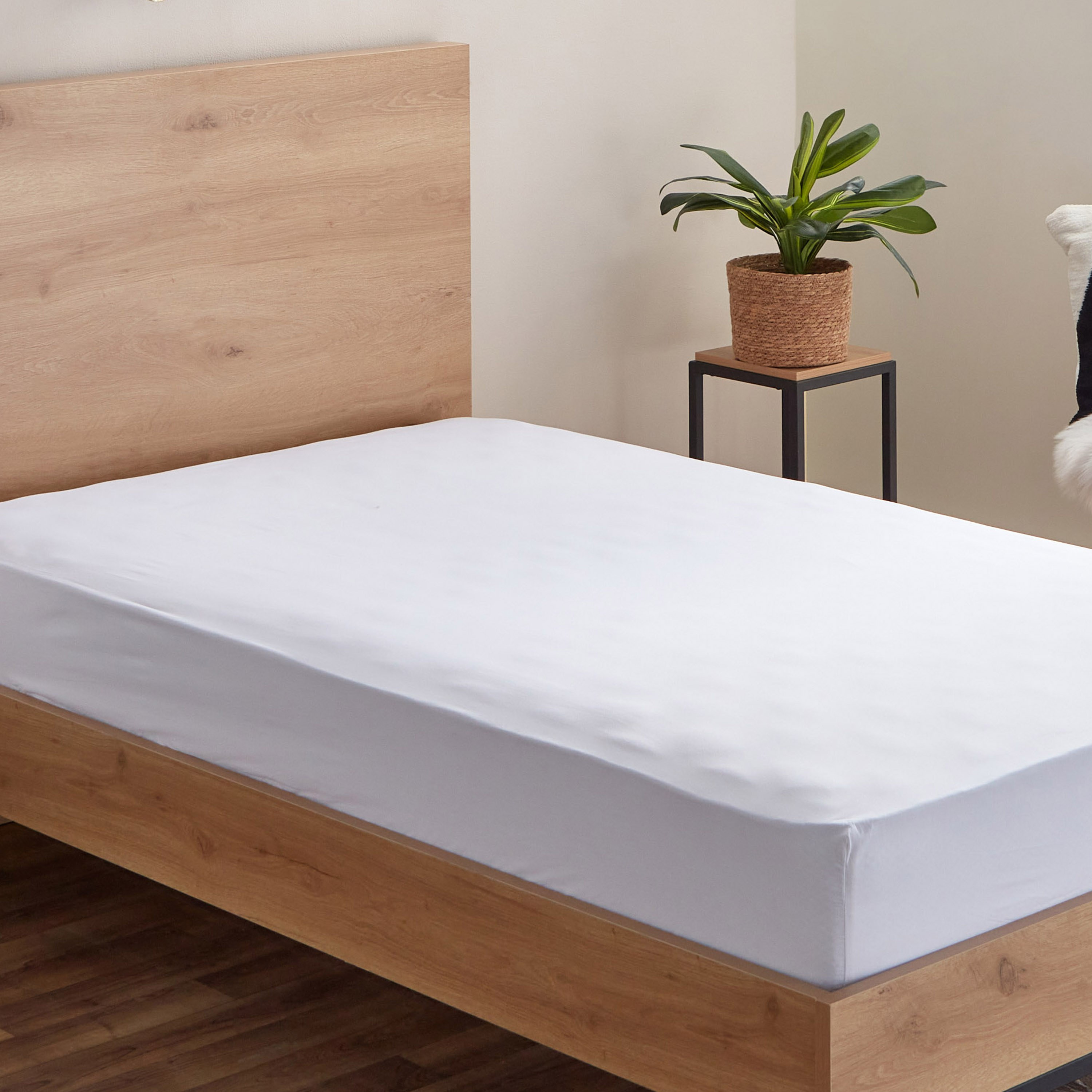 شرشف مسطح توين قطن بي سي أي من إسنشيال - 170x260 سم-hbxhomeware-hbxbedroom-image-1