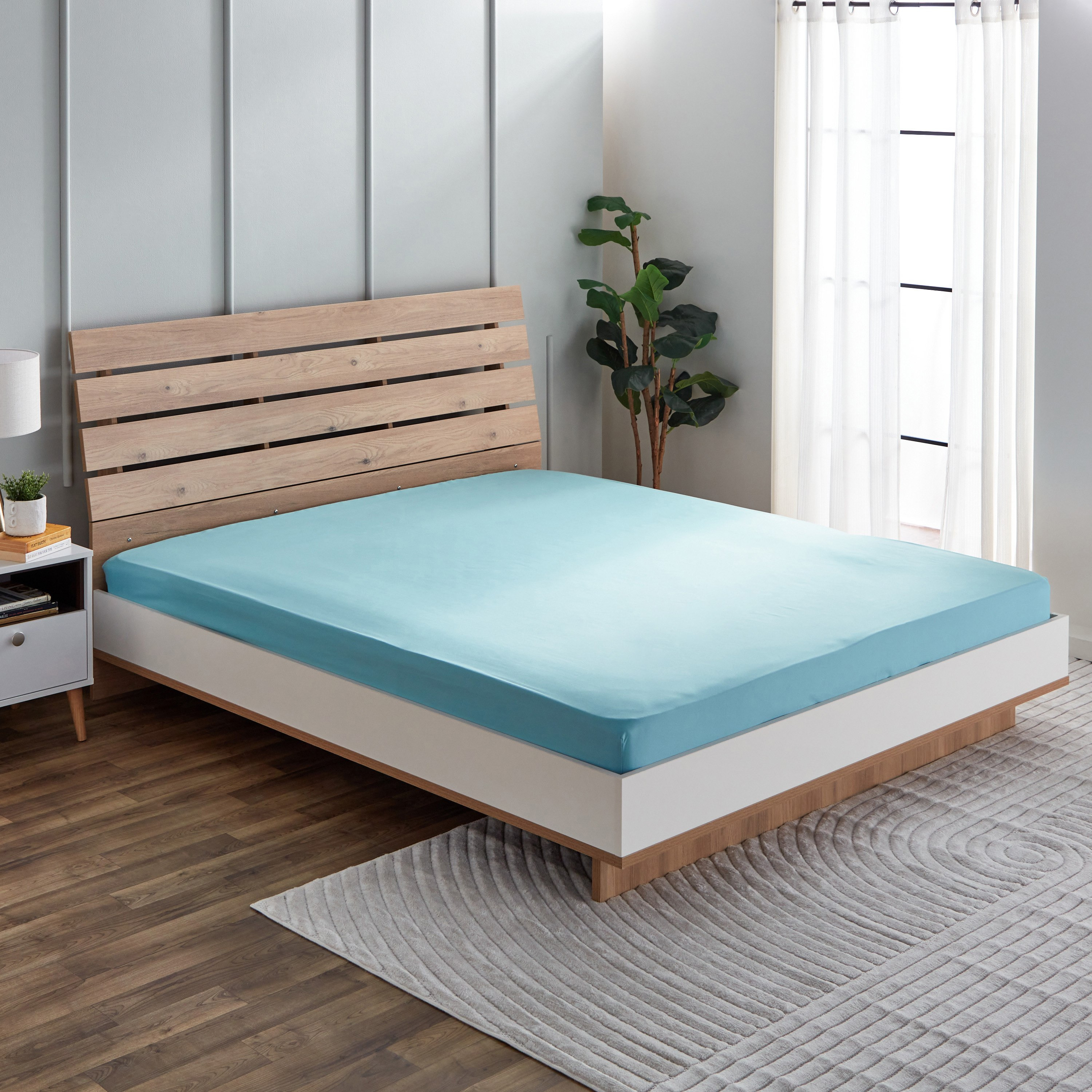 شرشف مسطح سوبر كينج قطن بي سي أي من إسنشيال - 270x260 سم-hbxhomeware-hbxbedroom-image-2