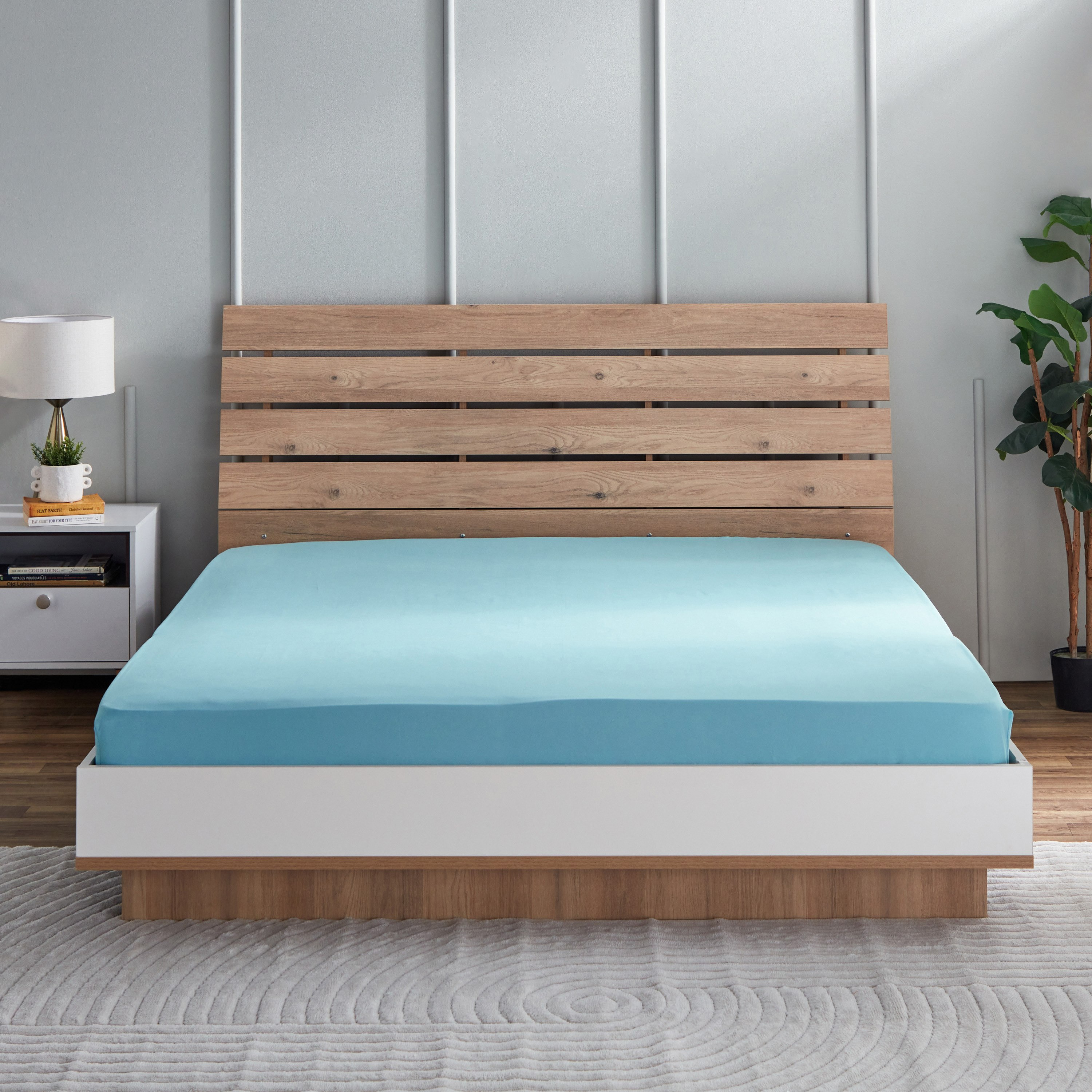 شرشف مسطح سوبر كينج قطن بي سي أي من إسنشيال - 270x260 سم-hbxhomeware-hbxbedroom-image-3