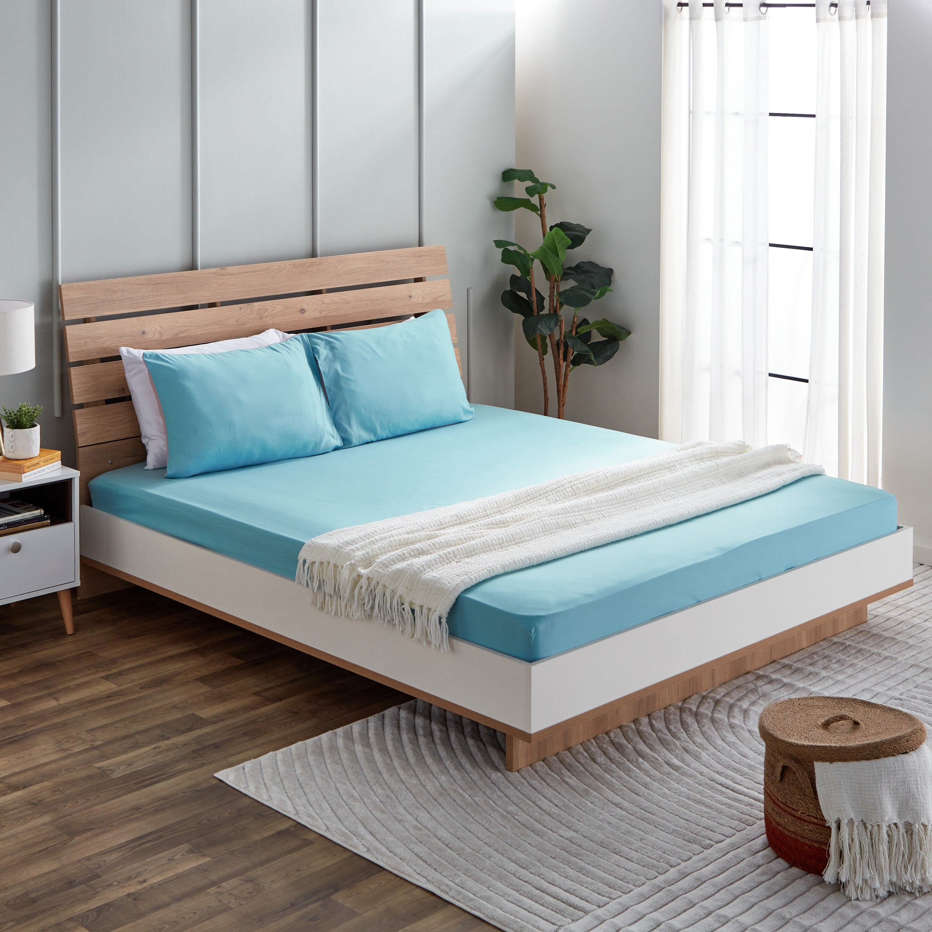 شرشف مسطح سوبر كينج قطن بي سي أي من إسنشيال - 270x260 سم-hbxhomeware-hbxbedroom-image-7