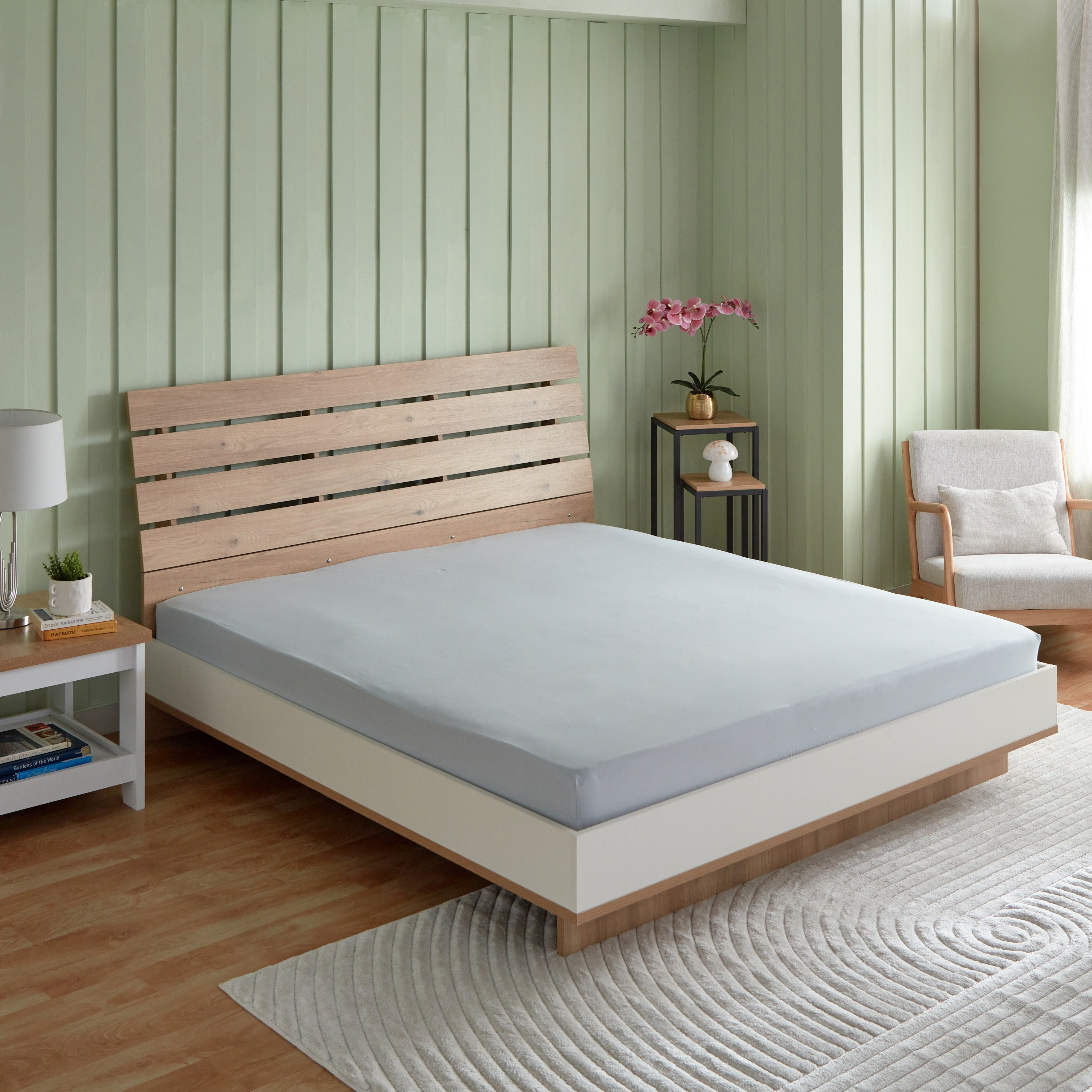 شرشف مسطح كينج قطن بي سي أي من إسنشيال - 240x260 سم-hbxhomeware-hbxbedroom-image-2