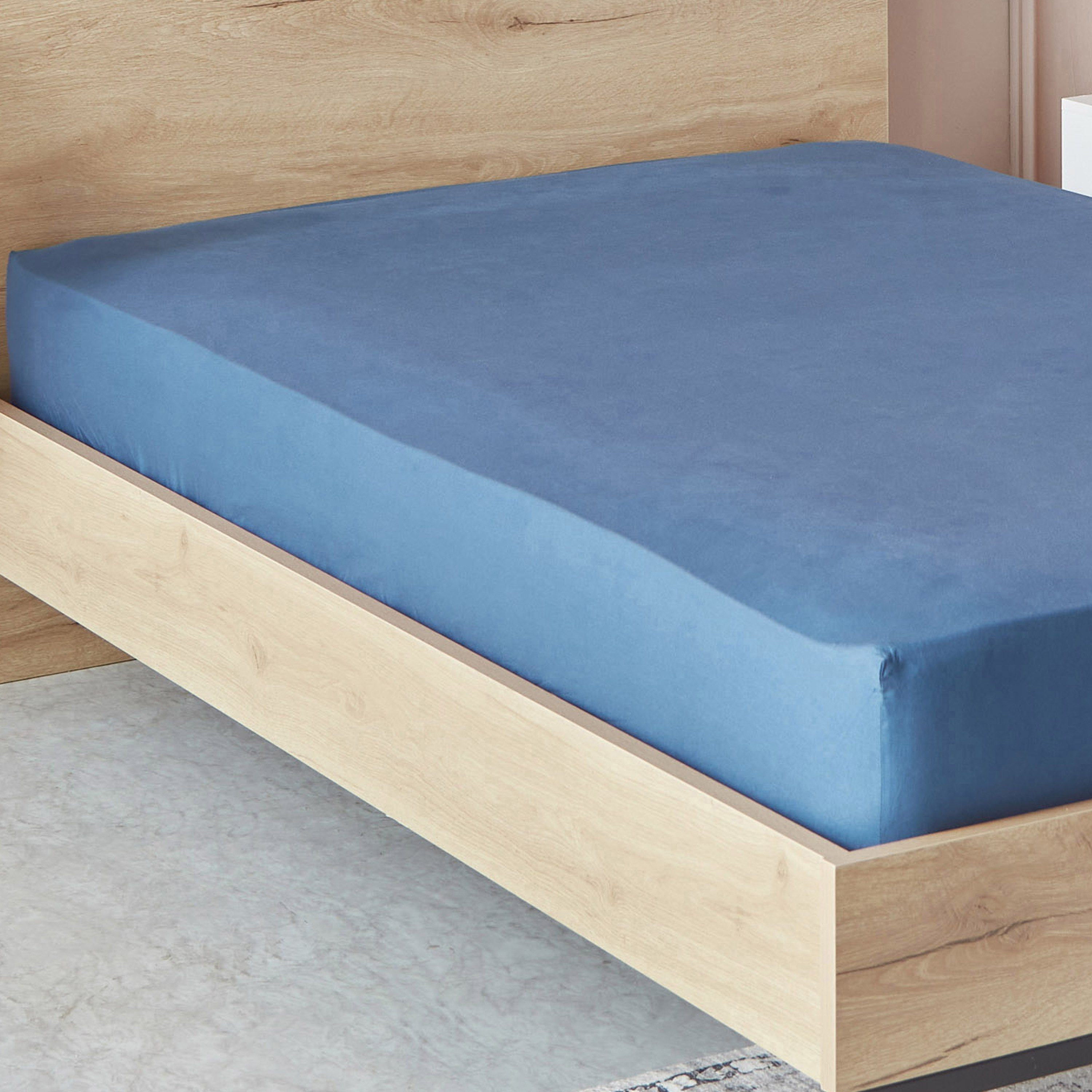 شرشف قطني مسطّح مزدوج من إسنشال - 170x260 سم-hbxhomeware-hbxkidsandyouth-image-1