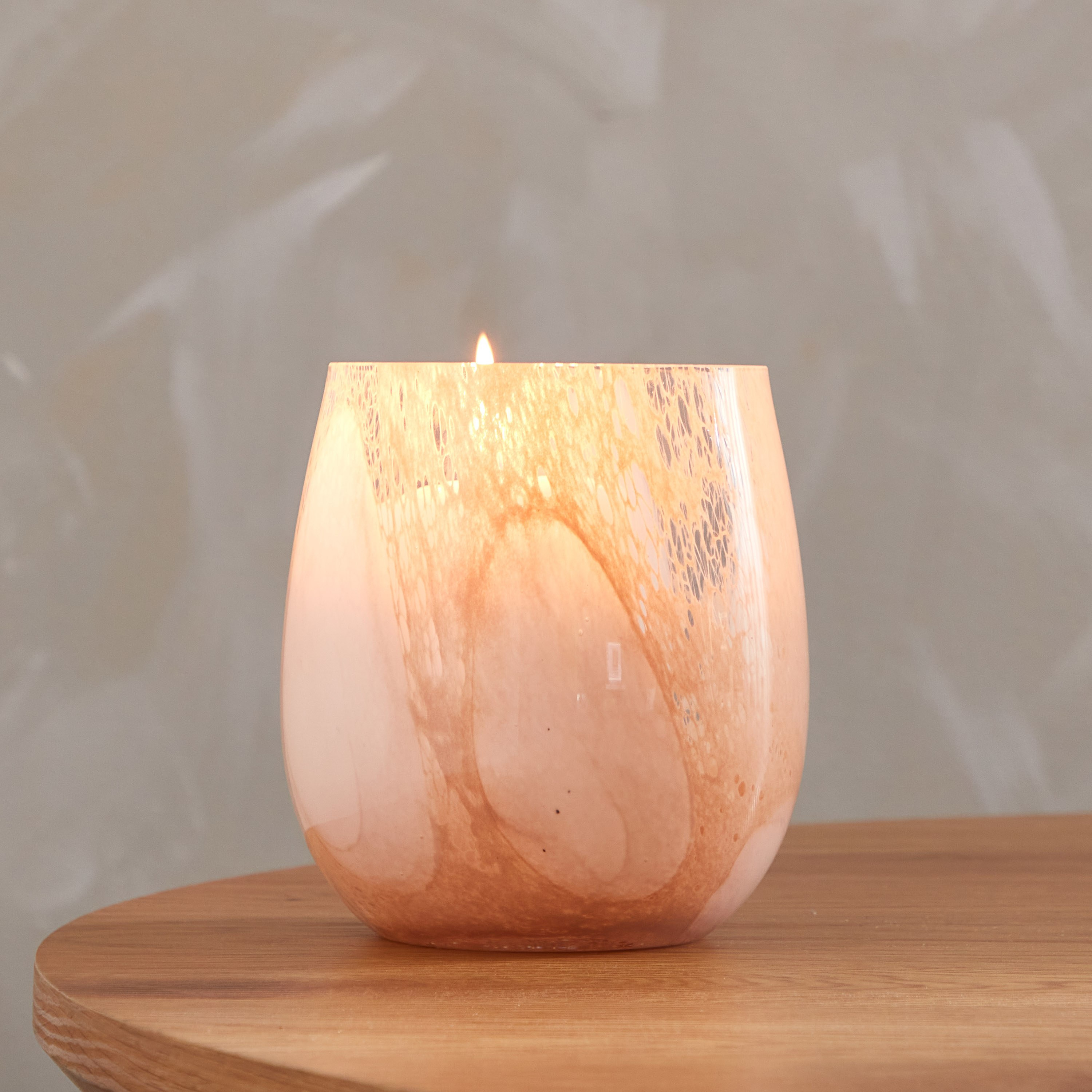 حامل شموع زجاج ملون من لايف - 12x12x14 سم-hbxlivingroom-decorandaccessories-candleholders-image-1