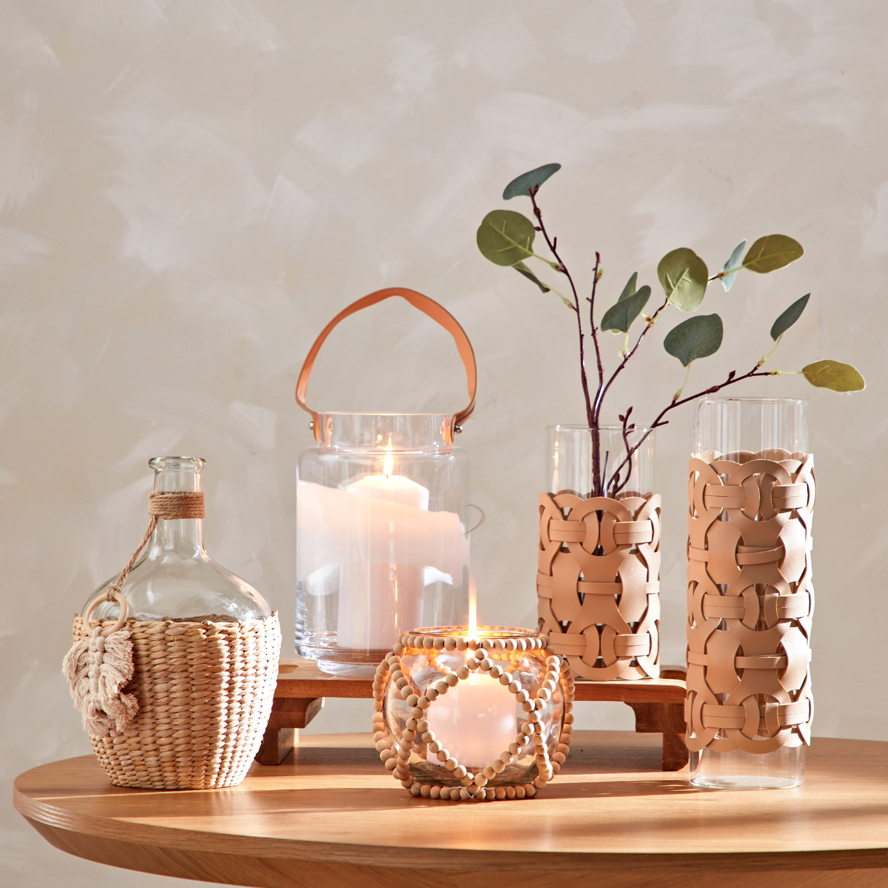 مزهرية زجاج شفاف بغلاف روطان من لايف - 15.8x15.8x25.4 سم-PROMO_HB_AE_B2G2_011025-image-5
