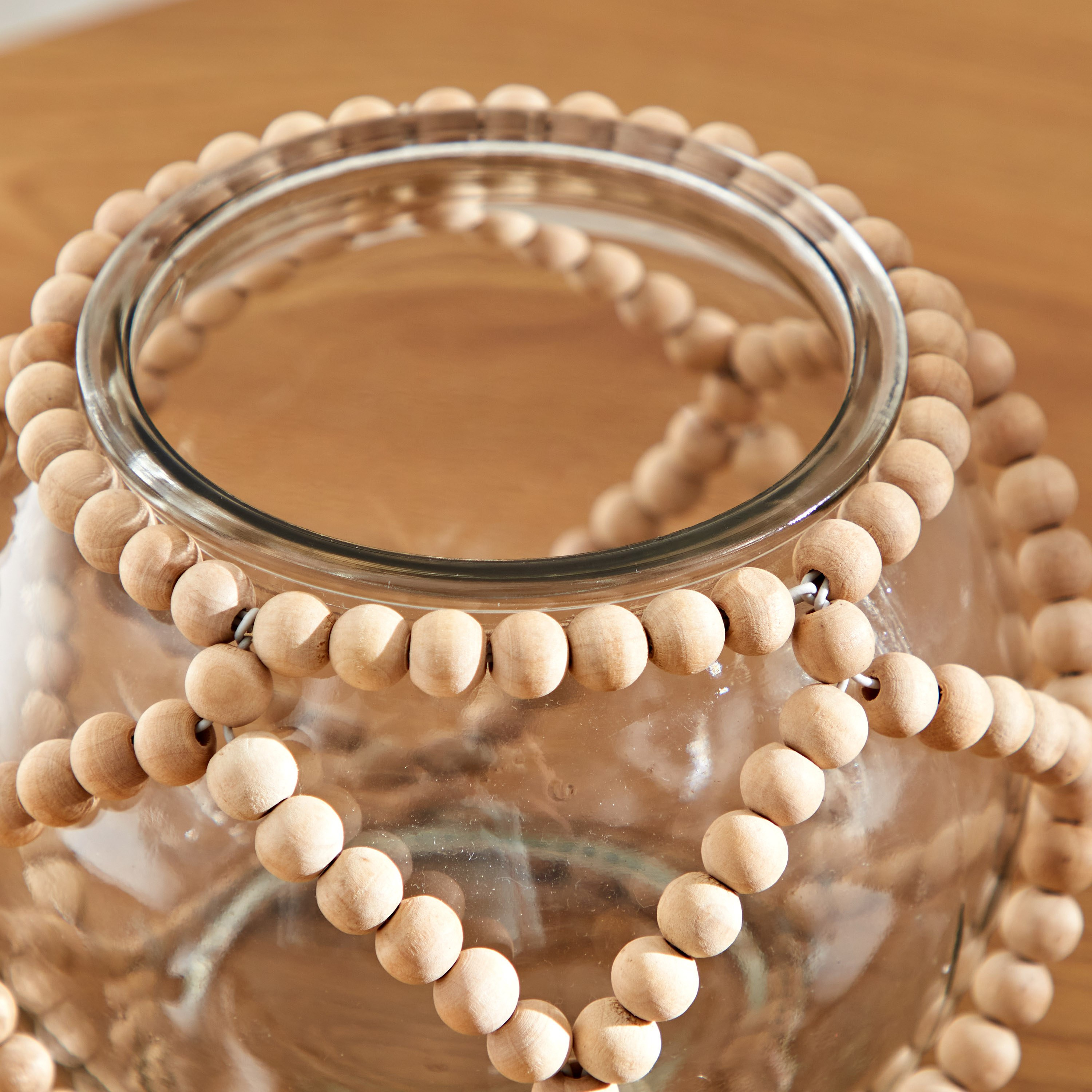 Live Glass Candleholder with Beaded Wrapping - 14.7x14.7x12 cm-hbxlivingroom-decorandaccessories-candleholders-image-4