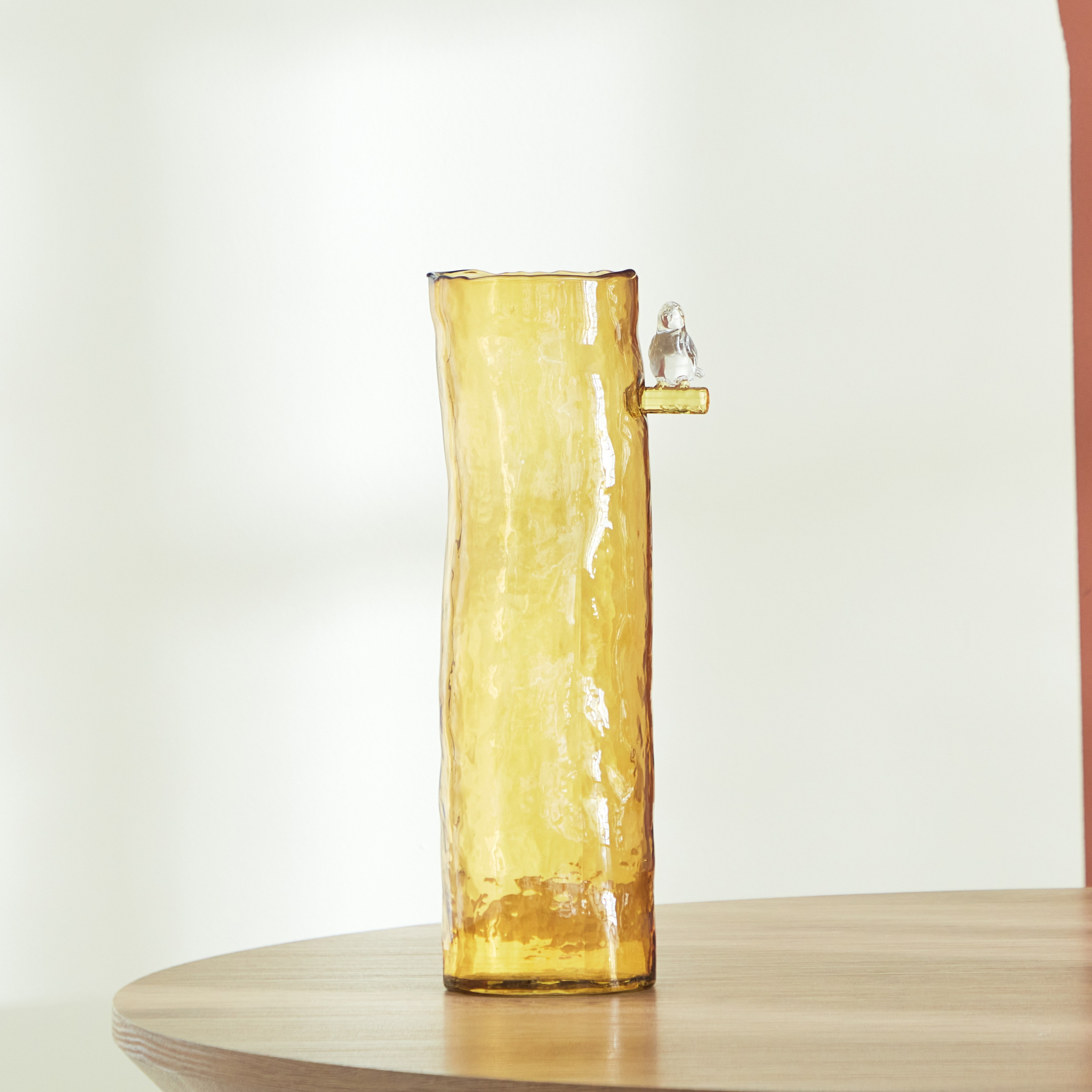مزهرية بيردي زجاج ملونة - ليف - 13.5x9.5x32 سم-hbxhomeware-hbxdecorandfurnishings-image-2