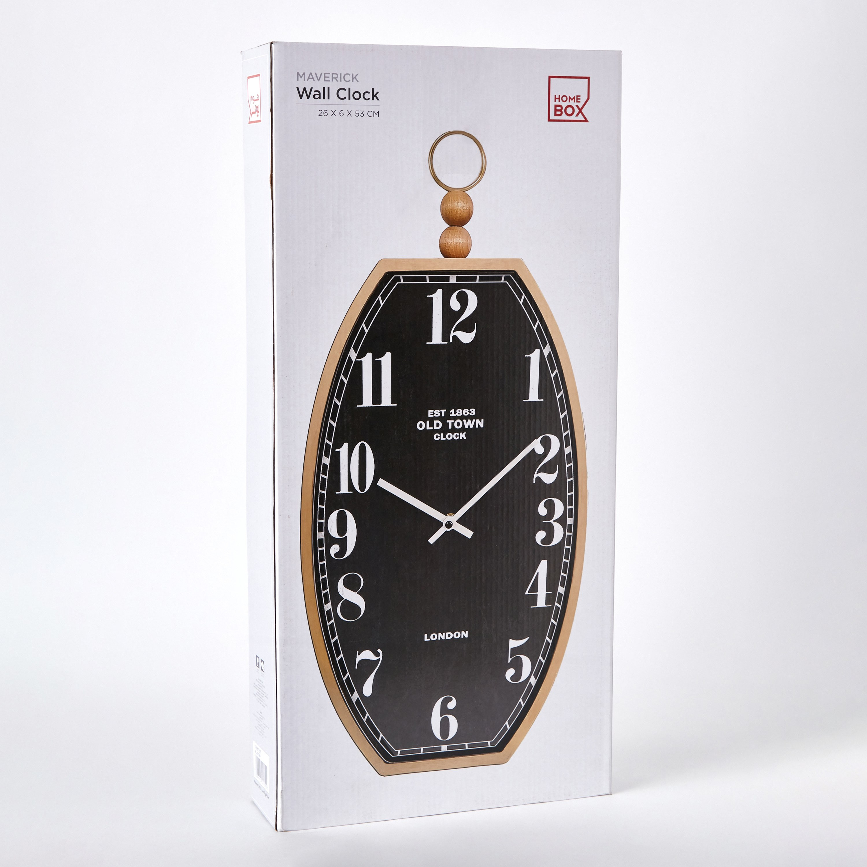 ساعة حائط معدنية من مافريك - 26x6x53 سم-hbxhomeware-hbxdecorandfurnishings-image-5
