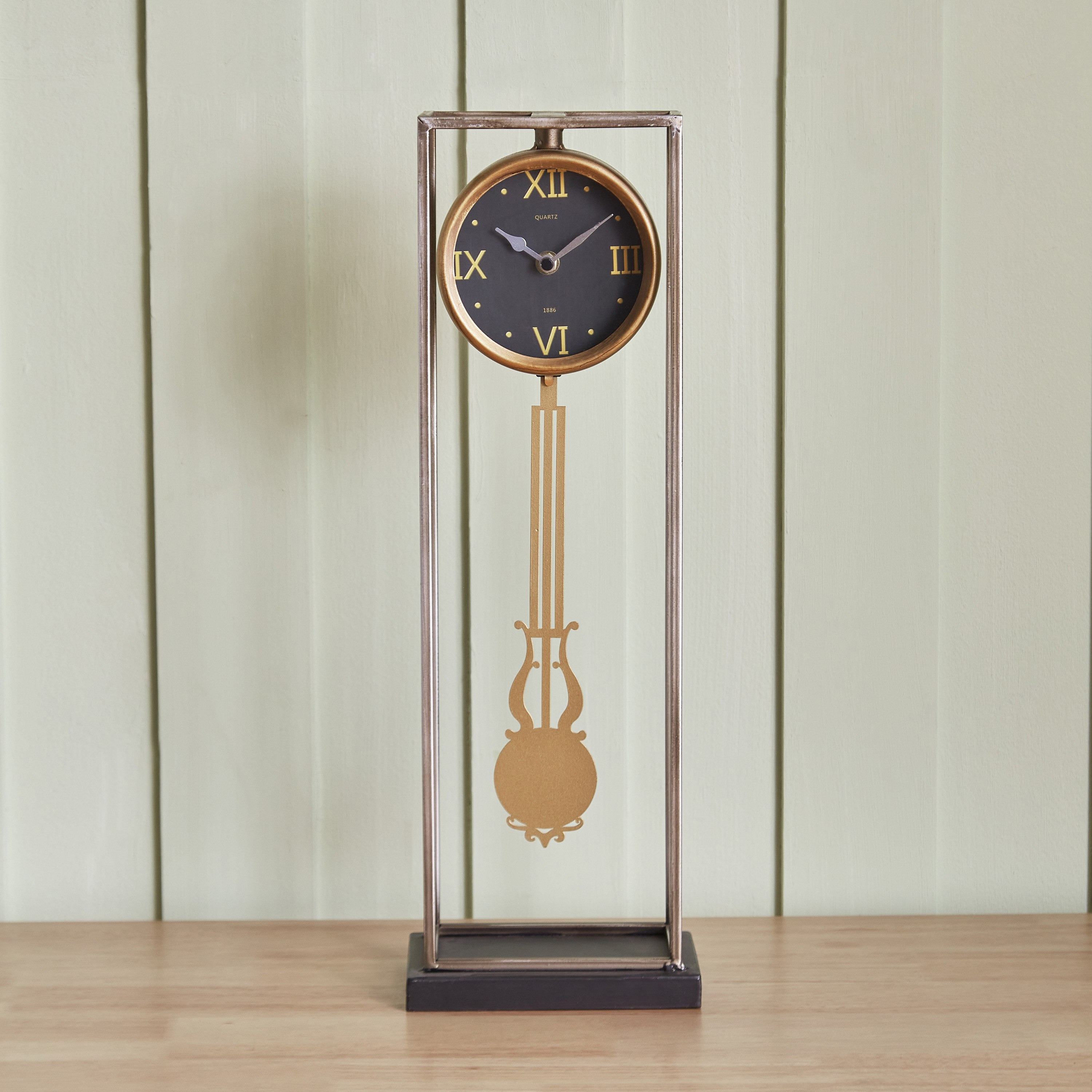 ساعة طاولة بندول معدنية من مافريك - 17x12x51.5 سم-PROMO_HB_AE_B1G1_250925-image-2