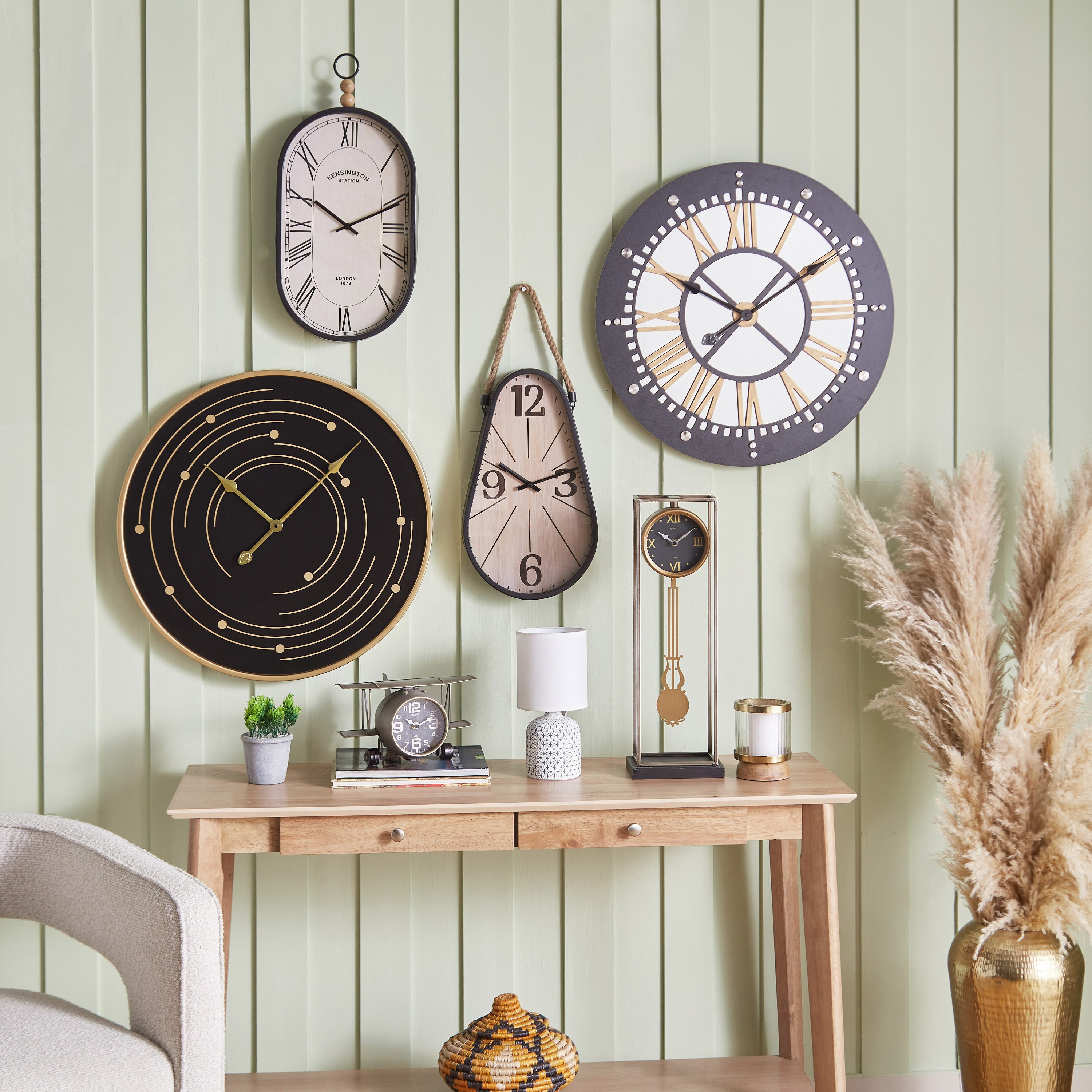 Maverick Metal and Wooden Wall Clock - 60x4.5x60 cm-hbxhomeware-hbxdecorandfurnishings-image-4