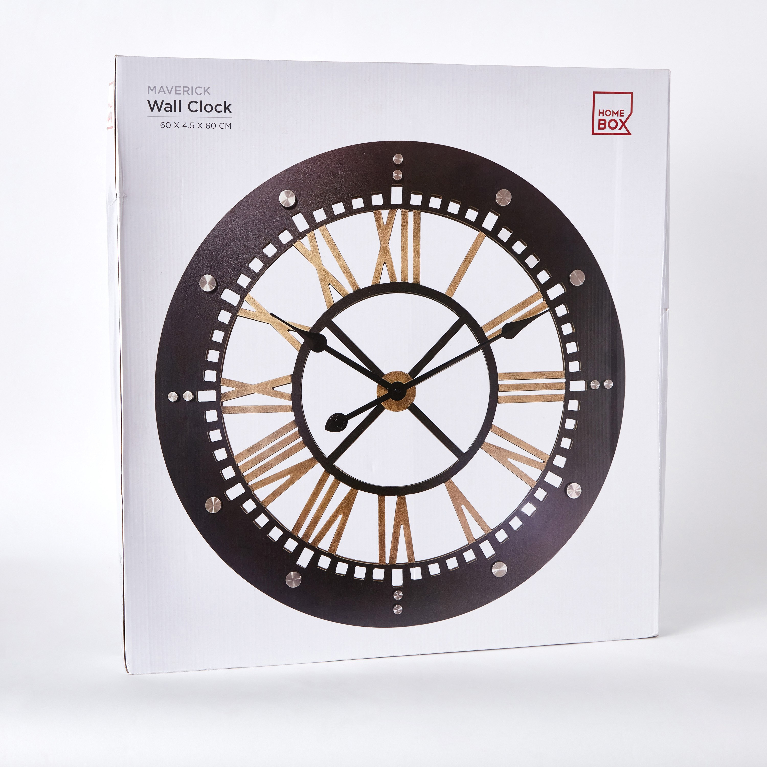 Maverick Metal and Wooden Wall Clock - 60x4.5x60 cm-hbxhomeware-hbxdecorandfurnishings-image-5