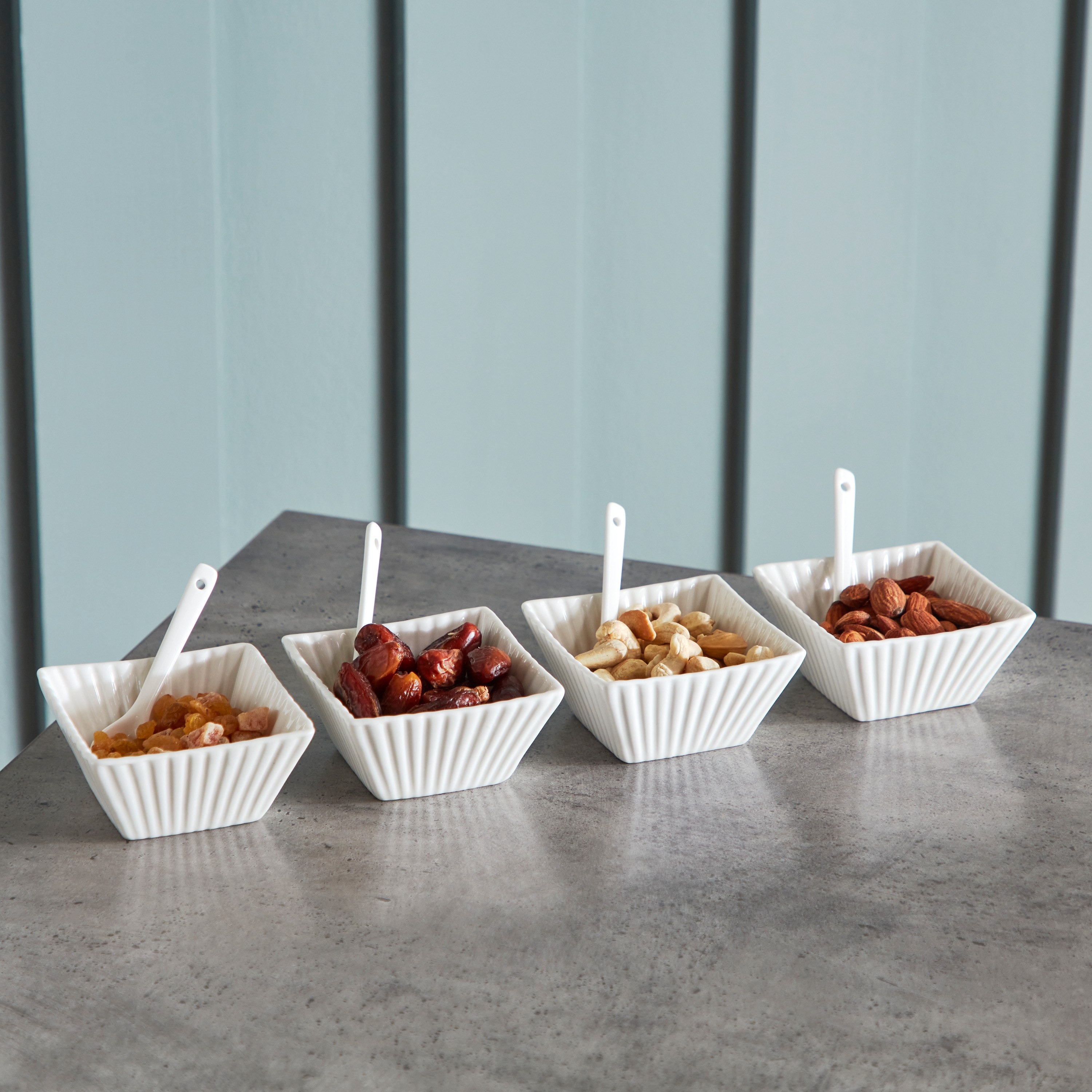 Nova 8-Piece Bowl and Spoon Set-hbxdecorandfurnishings-tabletop-crockery-image-1