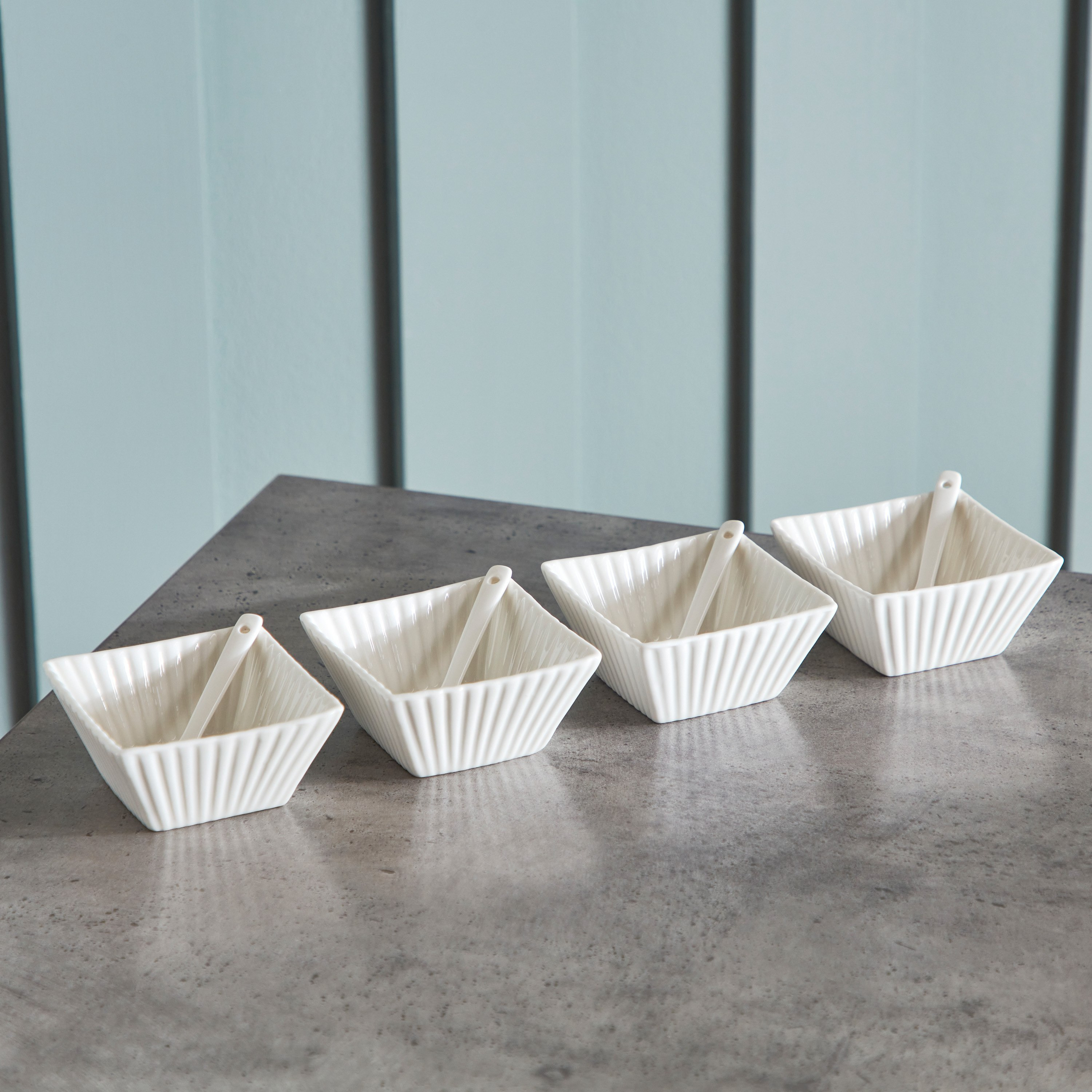 Nova 8-Piece Bowl and Spoon Set-hbxdecorandfurnishings-tabletop-crockery-image-2