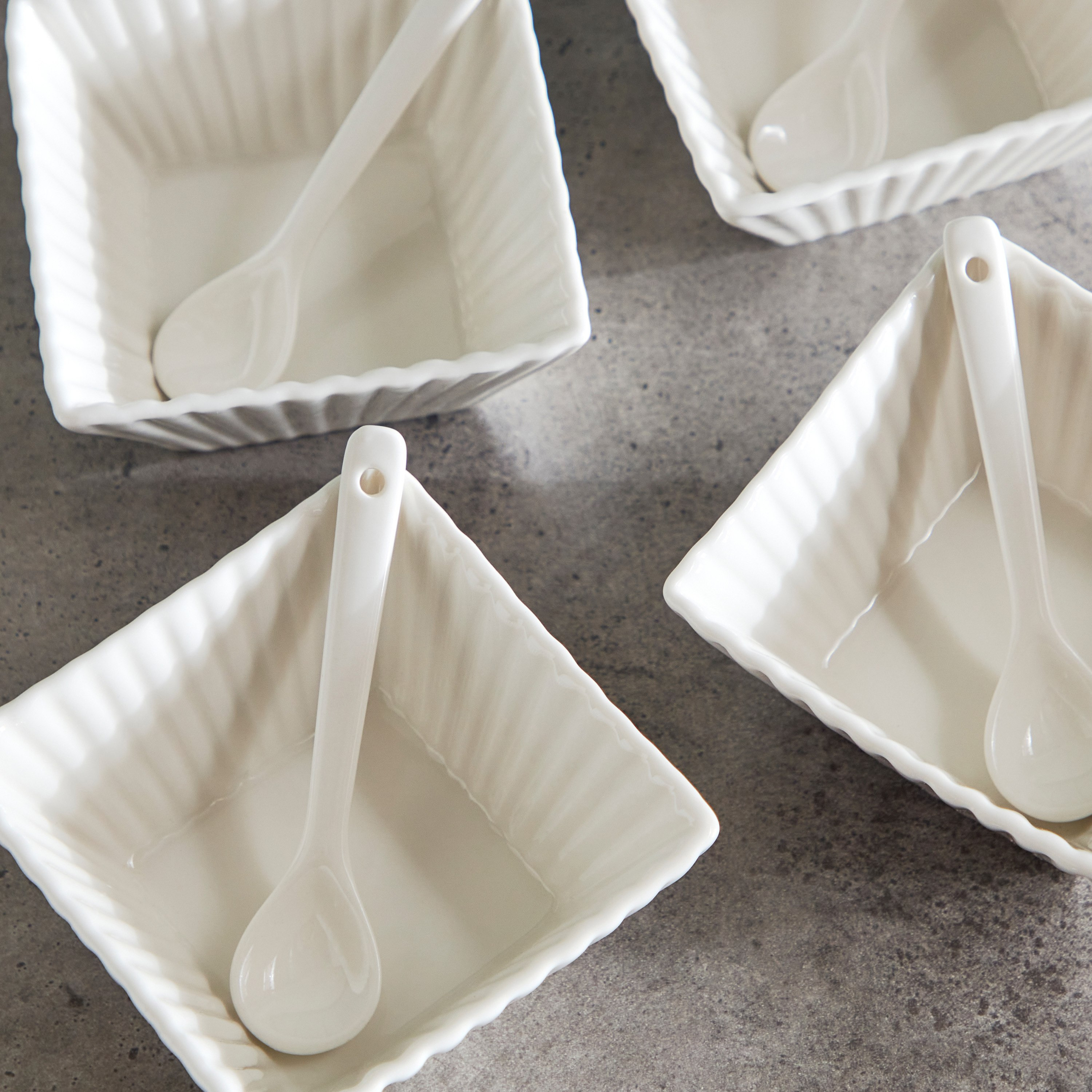 Nova 8-Piece Bowl and Spoon Set-hbxdecorandfurnishings-tabletop-crockery-image-4