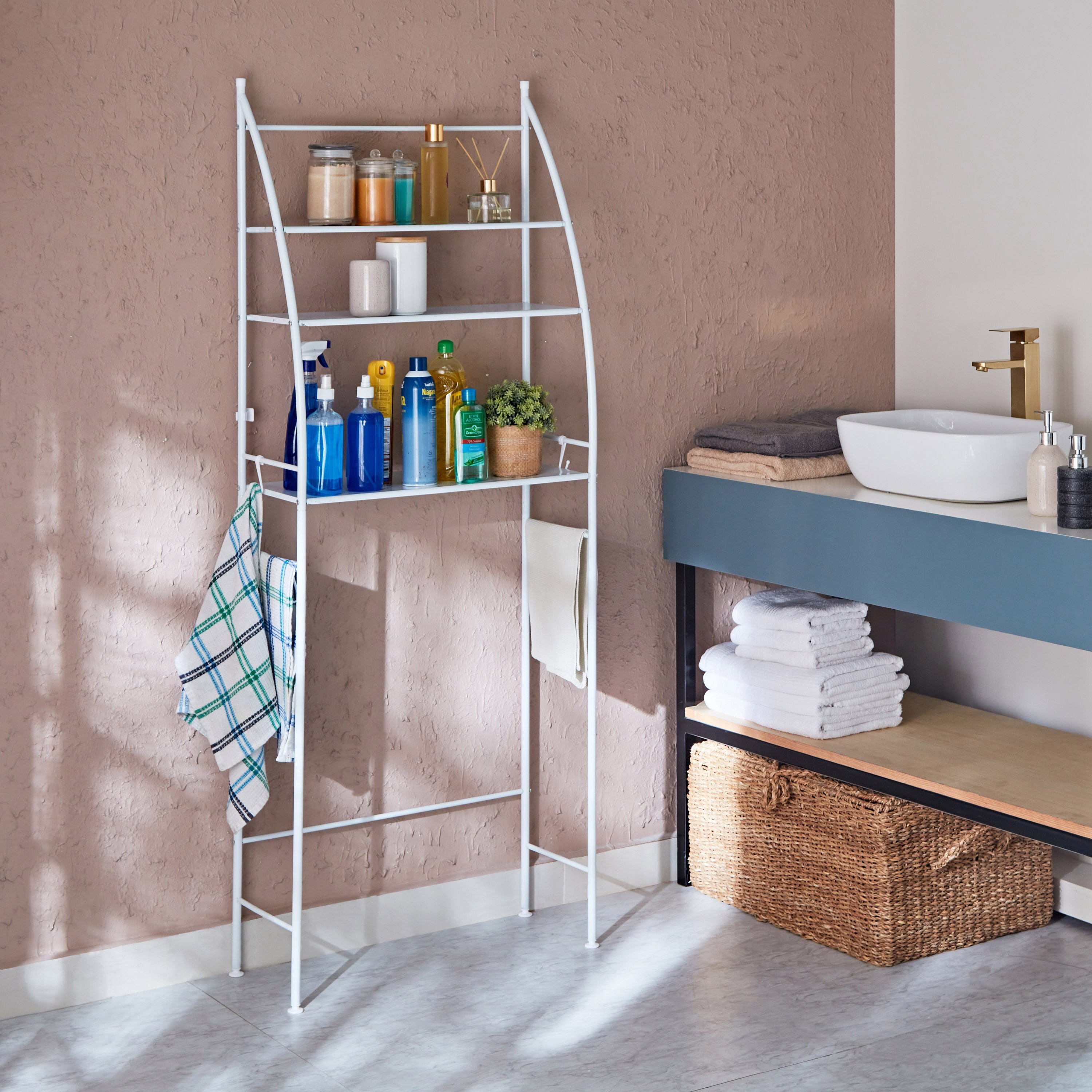 Neo Washing Machine Rack - 65x25x166 cm-hbxhomeware-hbxbathroom-image-5