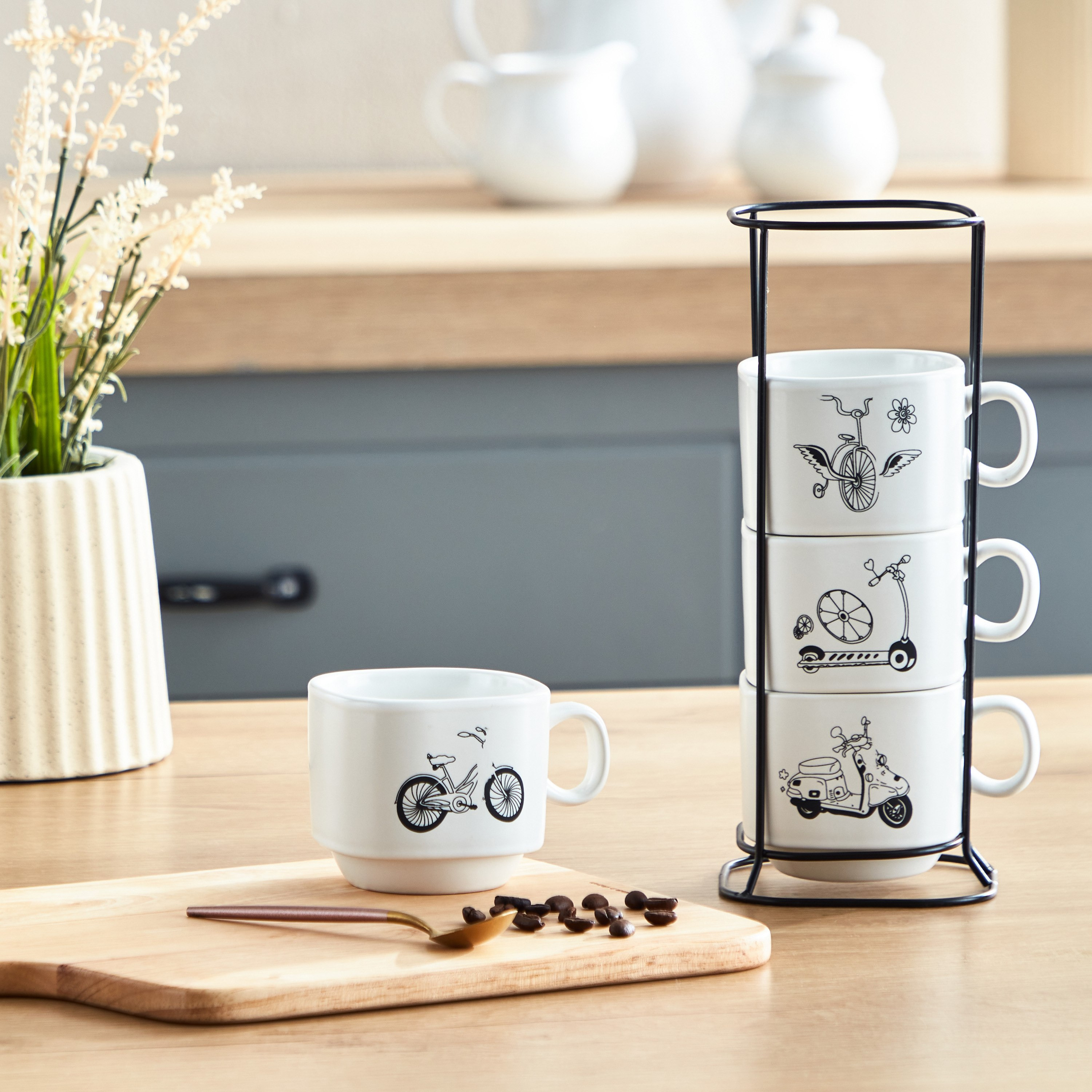 طقم مجات وحامل 5 قطع من نيو-hbxhomeware-hbxkitchen-image-1