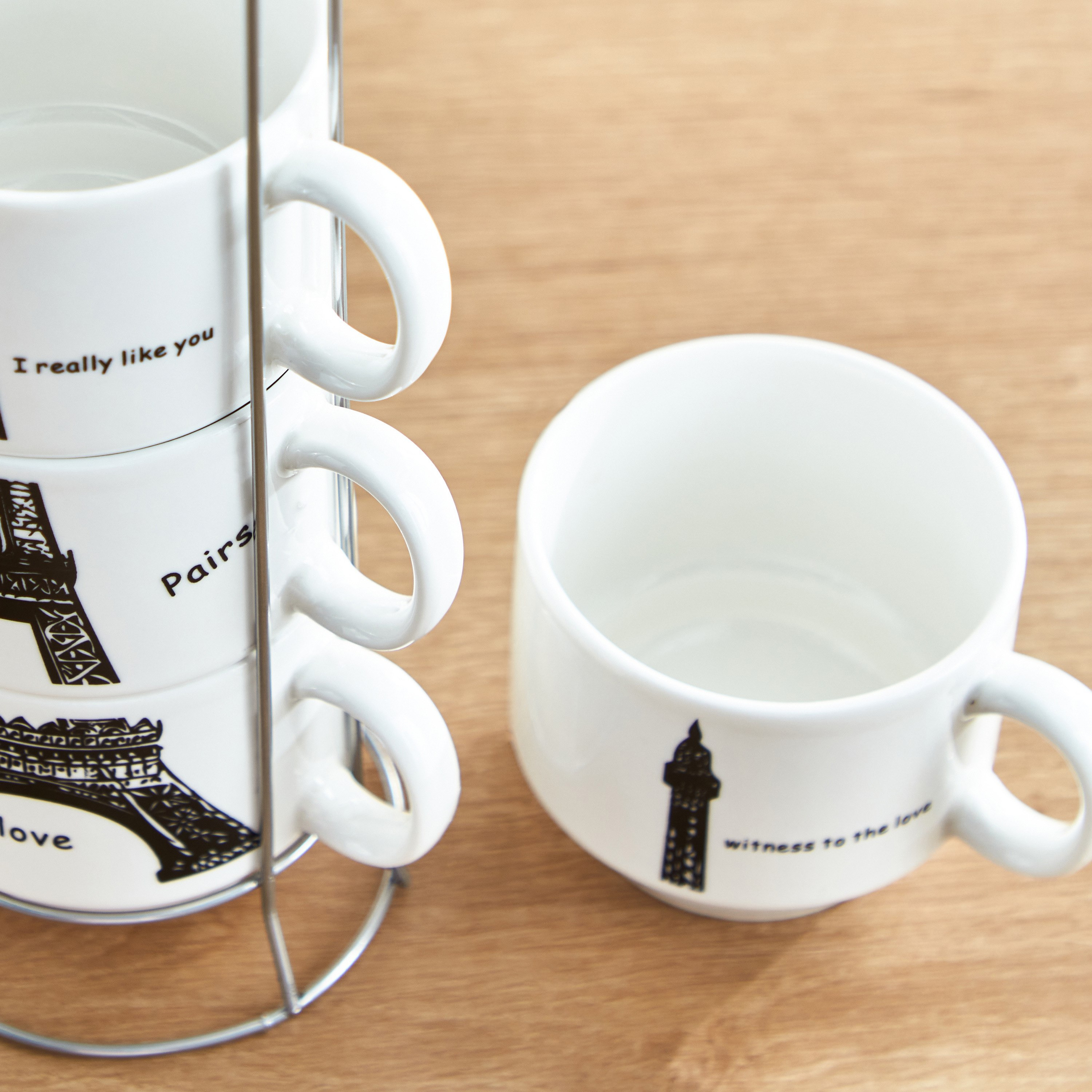 طقم مجات بتصميم برج إيفل مع حامل 5 قطع من نيو-hbxhomeware-diningandtabletop-coffeeandteasets-image-4