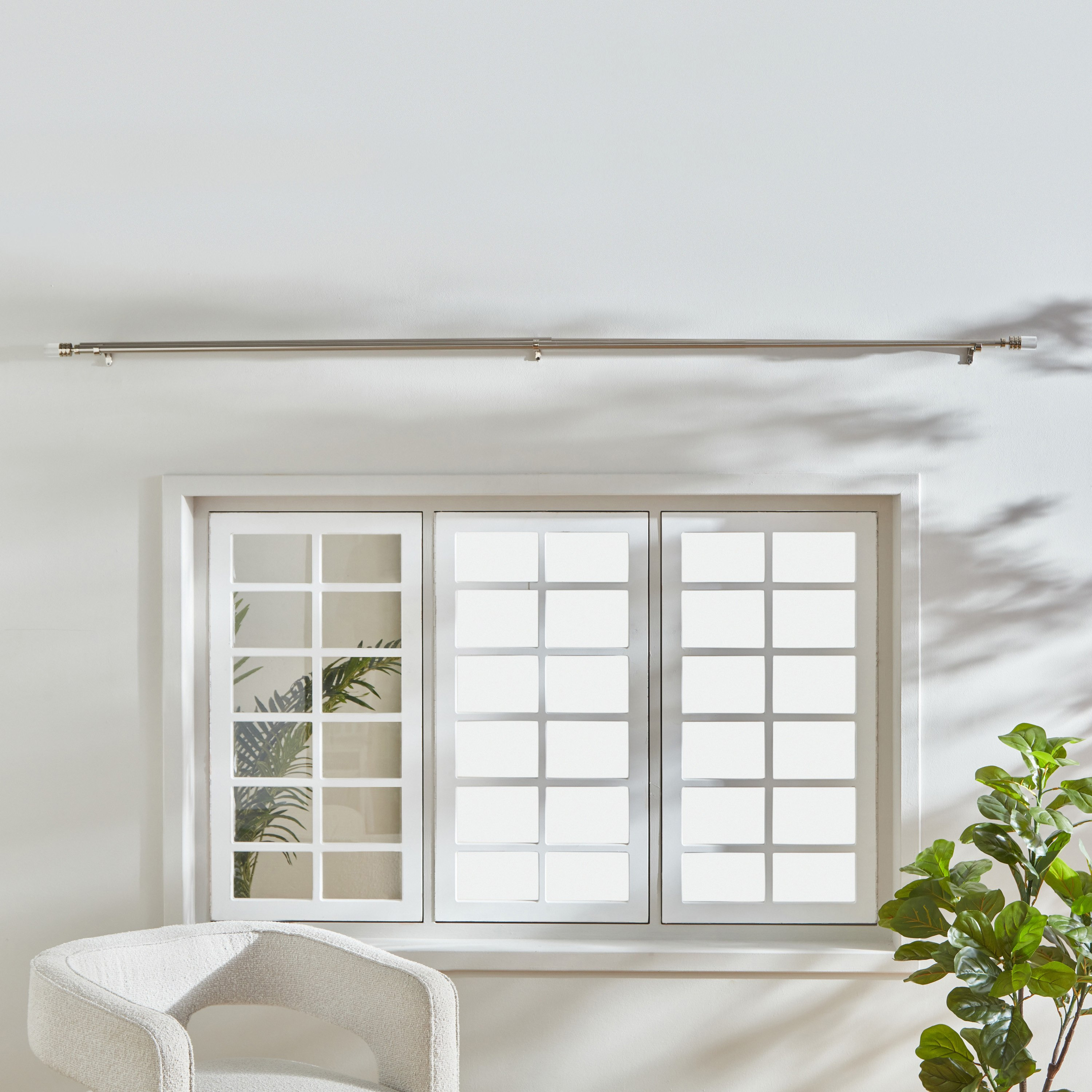 Vista Steel Extendable 19mm Double Curtain Rod - 150-450 cm-hbxhomeware-hbxdecorandfurnishings-image-2