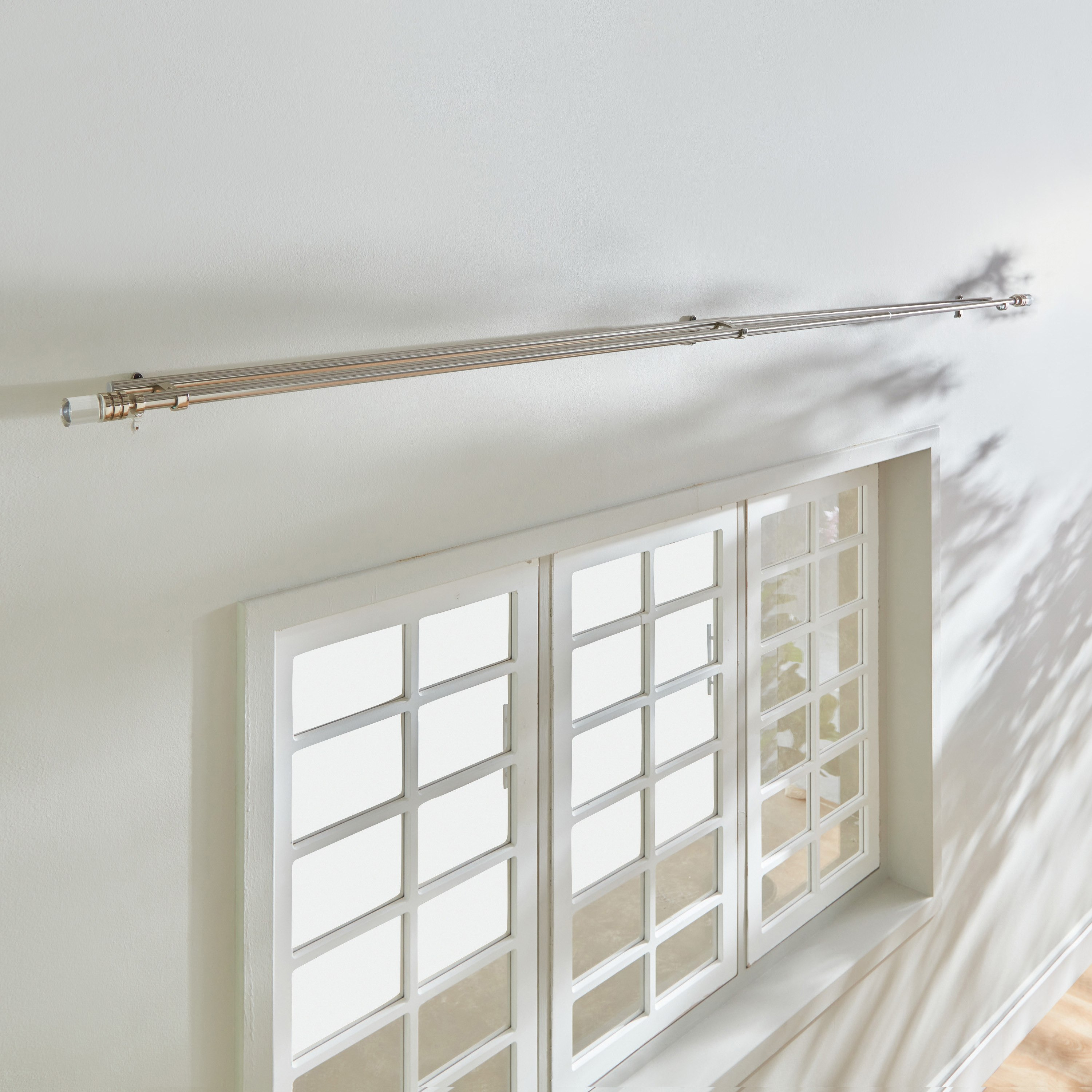 Vista Steel Extendable 19mm Double Curtain Rod - 150-450 cm-hbxhomeware-hbxdecorandfurnishings-image-3