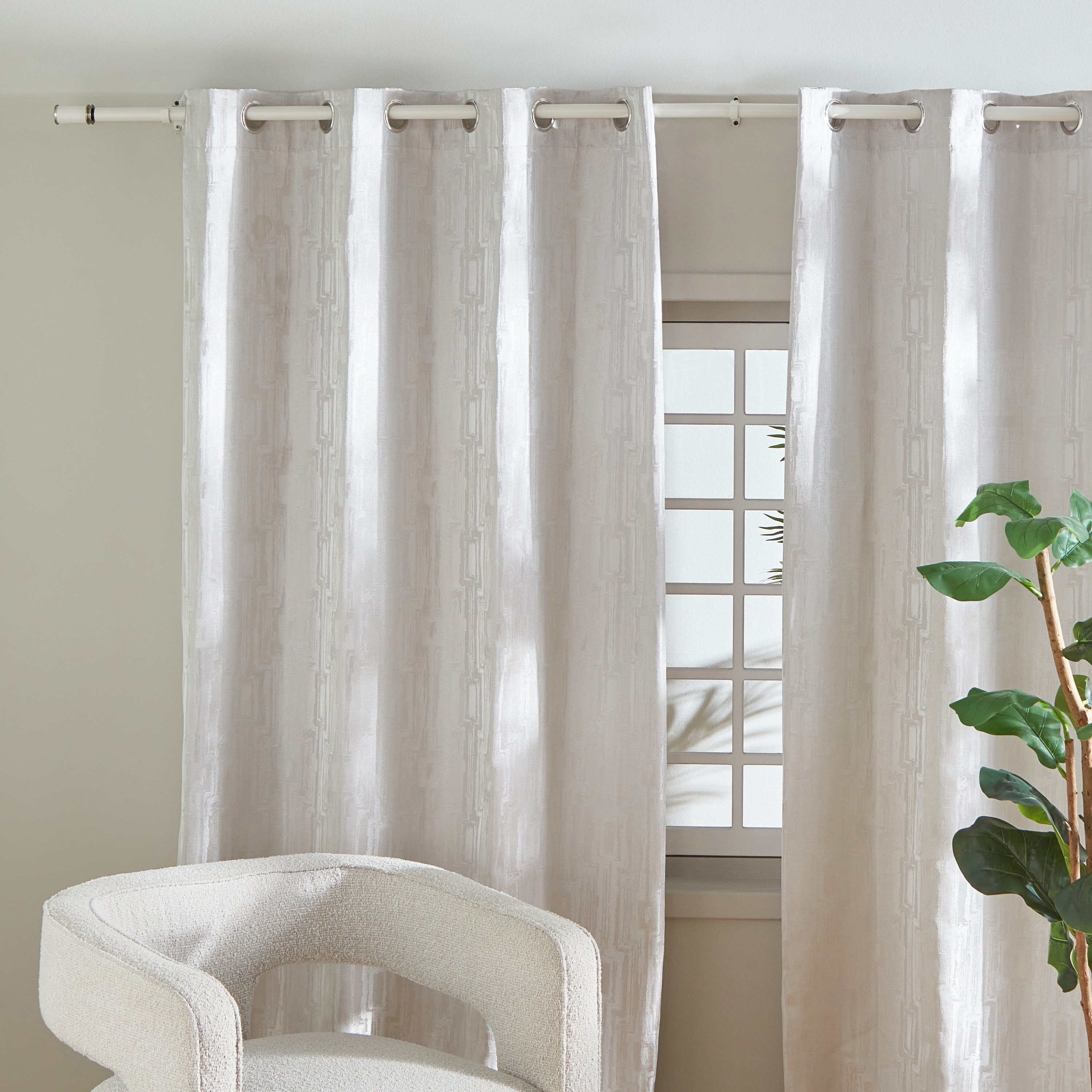 Zoe Powder Coated 25mm Extendable Single Curtain Rod 110-320 cm-hbxhomeware-hbxdecorandfurnishings-image-3