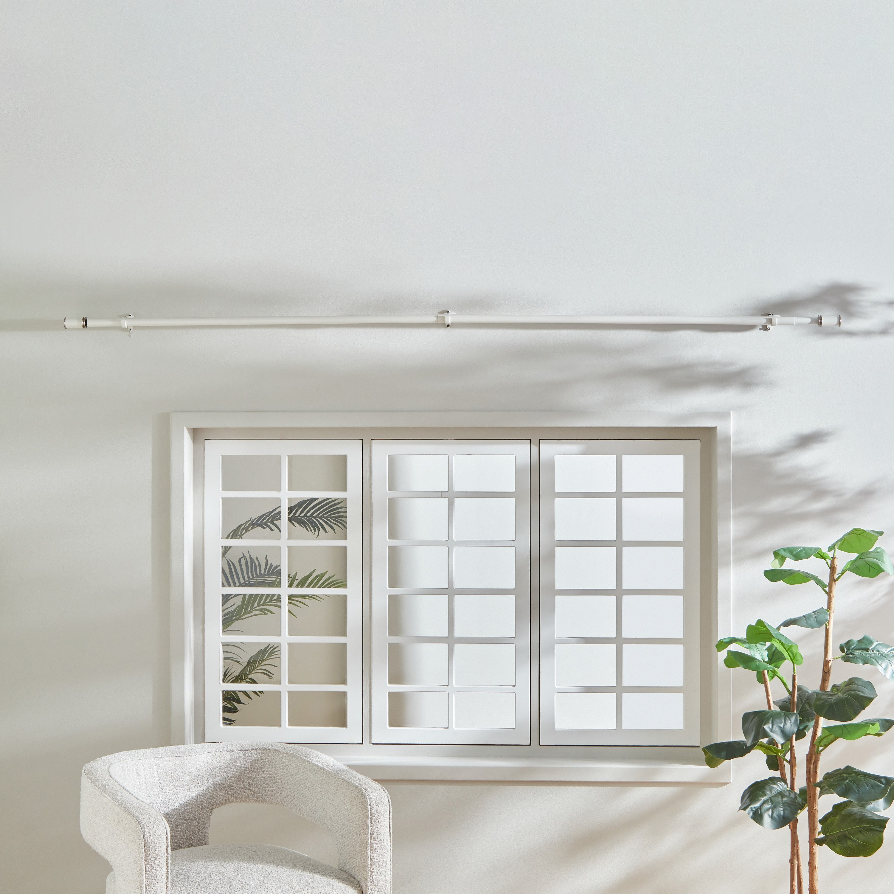 Zoe Powder Coated 25mm Extendable Single Curtain Rod 110-320 cm-hbxhomeware-hbxdecorandfurnishings-image-5