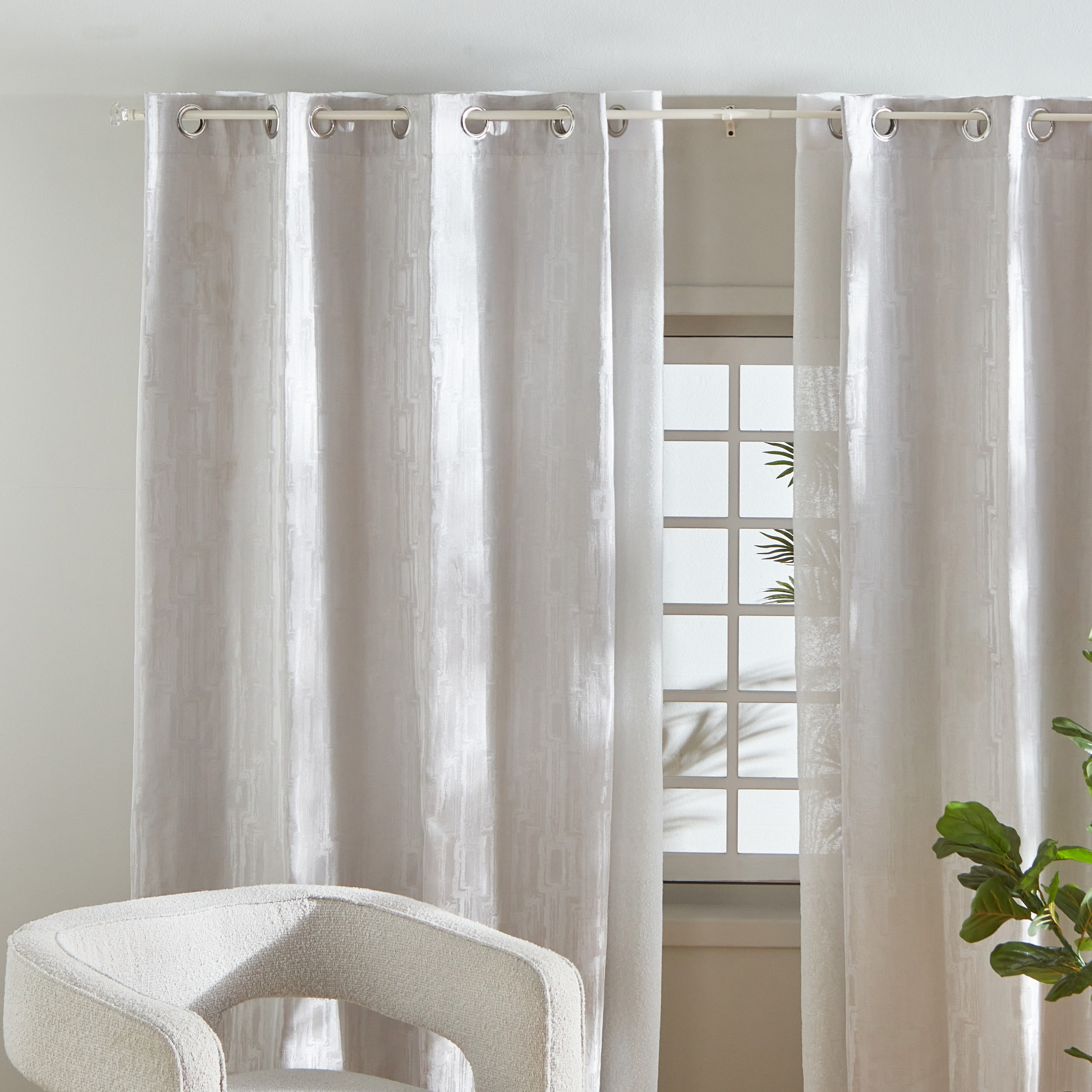 Small Acrylic Square 16mm Double Curtain Rod - 71-121 cm-hbxhomeware-hbxdecorandfurnishings-image-3