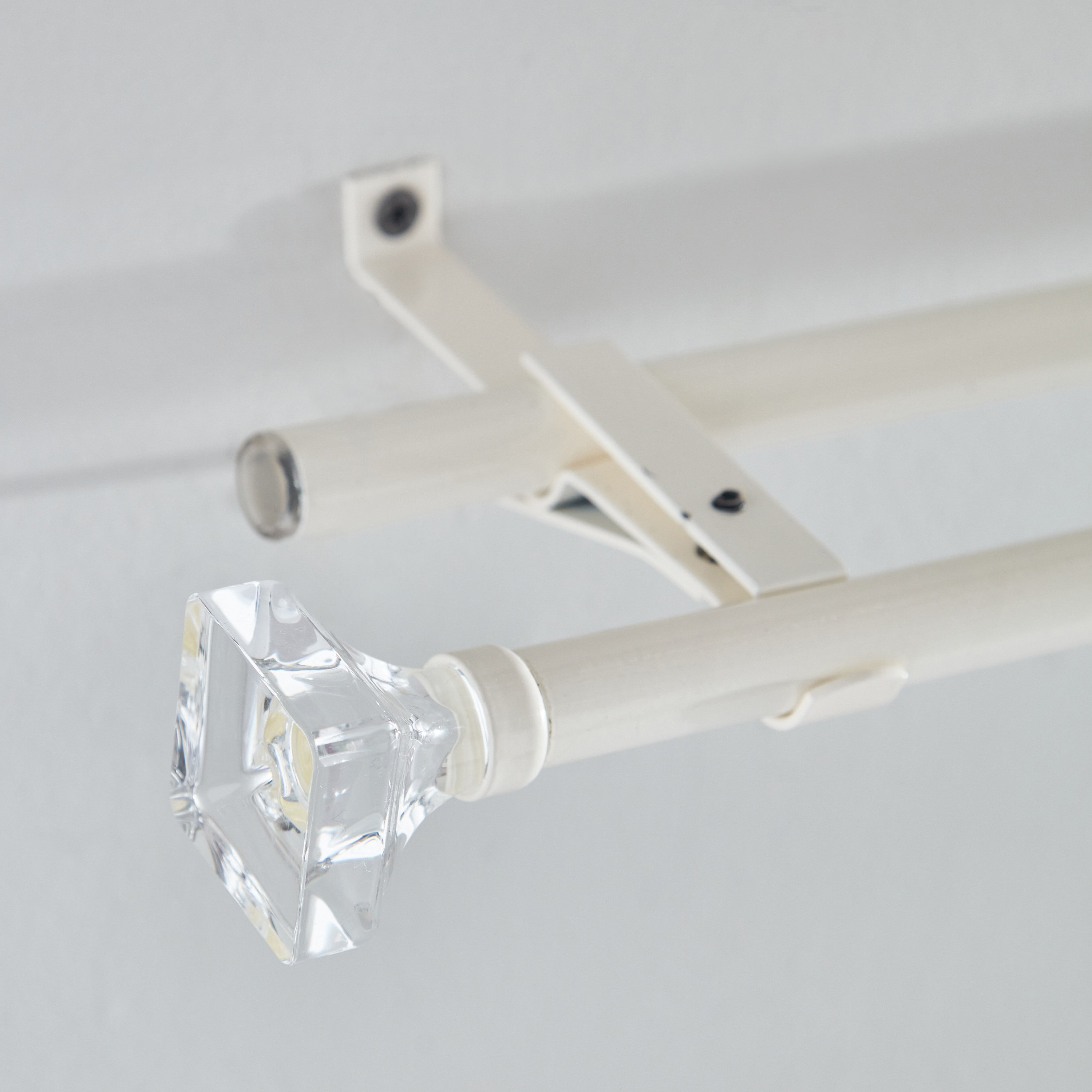 Small Acrylic Square 16mm Double Curtain Rod - 110-320 cm-PROMO_HB_AE_B1G1_250925-image-1